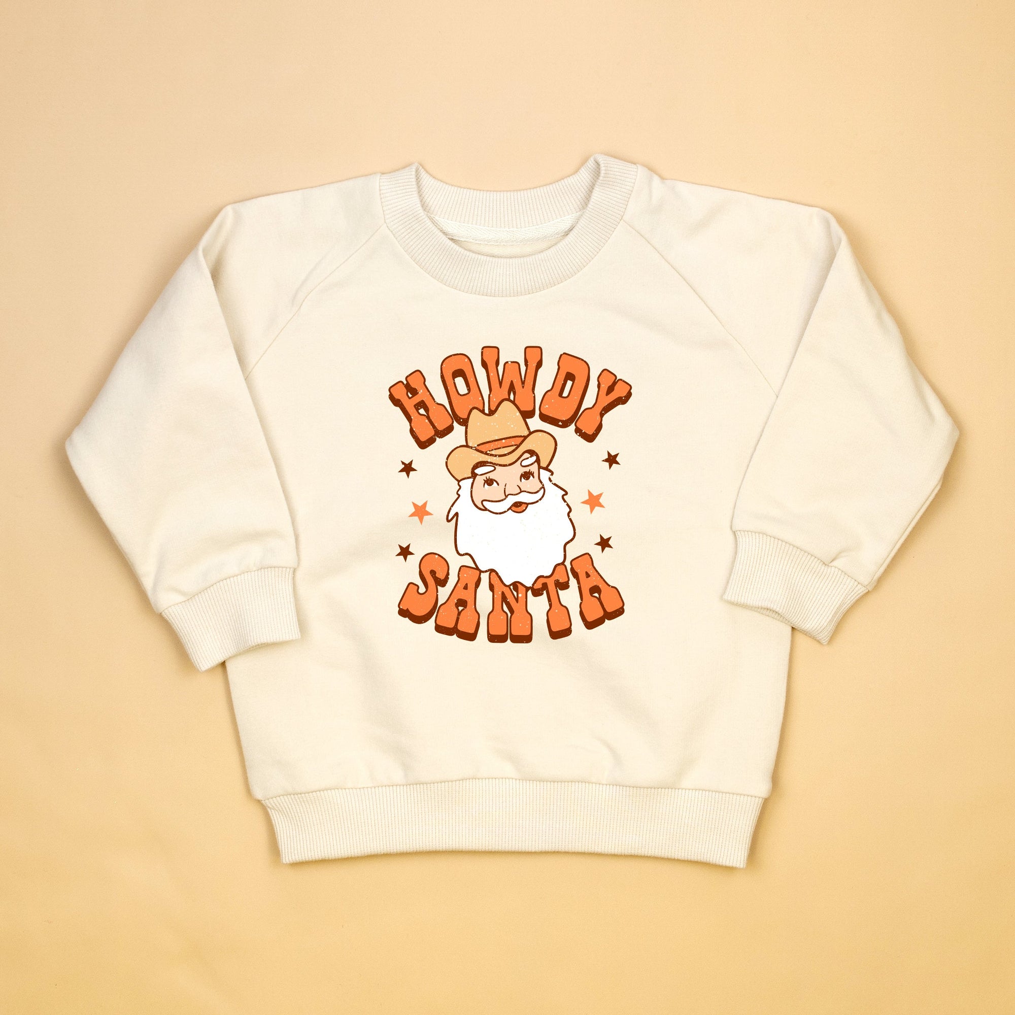Cuddle Sleep Dream Howdy Santa | Cream Terry Sweatshirt