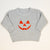 Cuddle Sleep Dream Jack o' Lantern on Gray | Embroidered Sweater