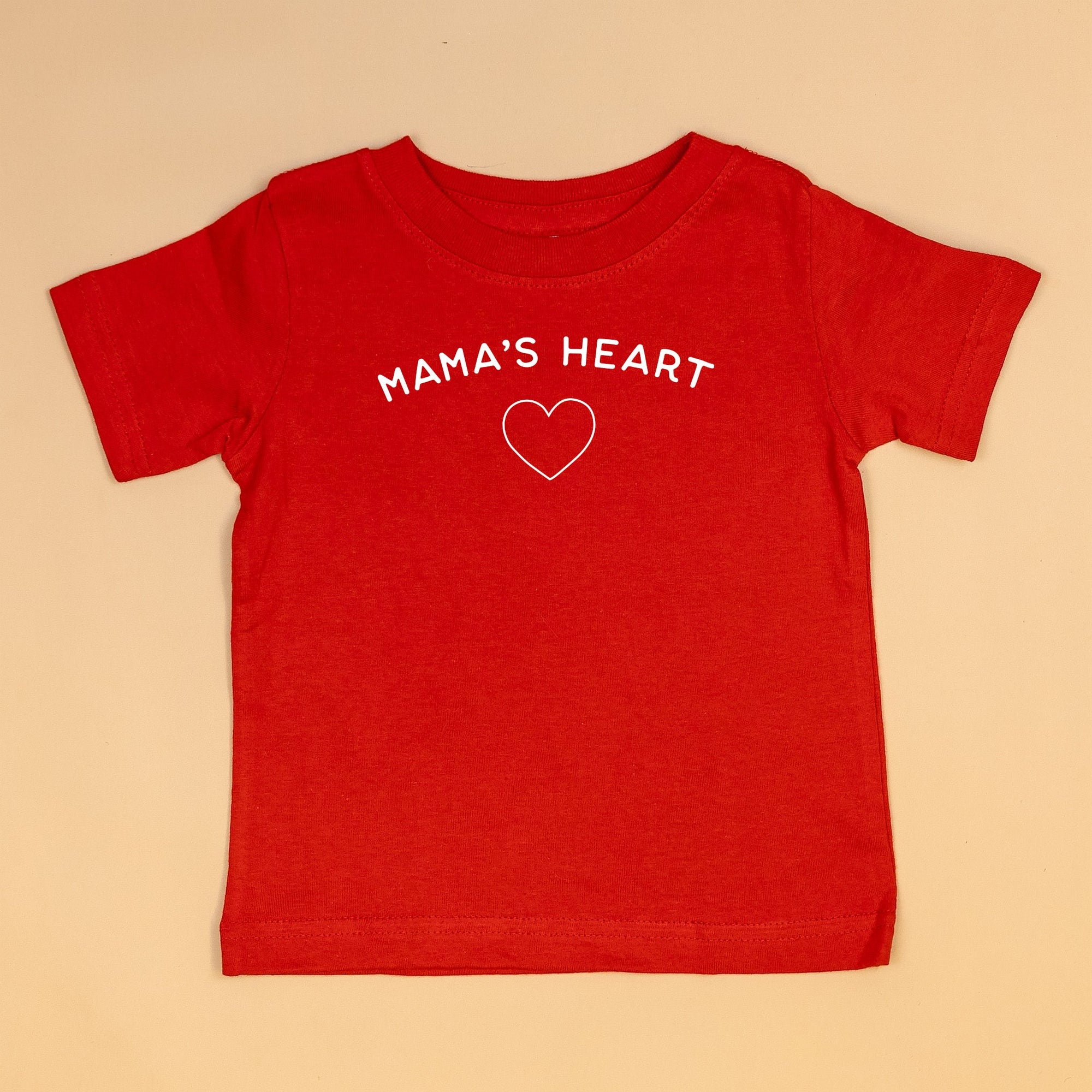 Cuddle Sleep Dream Graphic Tee 6m / Short Sleeve Mama's Heart | Infant/Toddler/Youth Red Tshirt