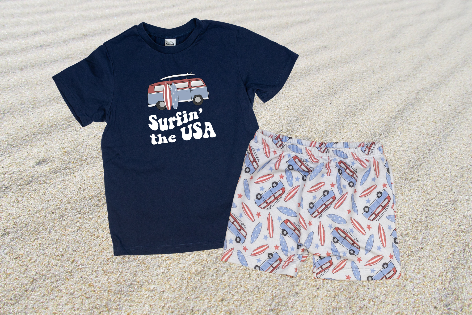 Cuddle Sleep Dream Surfin' USA | Navy Tshirt