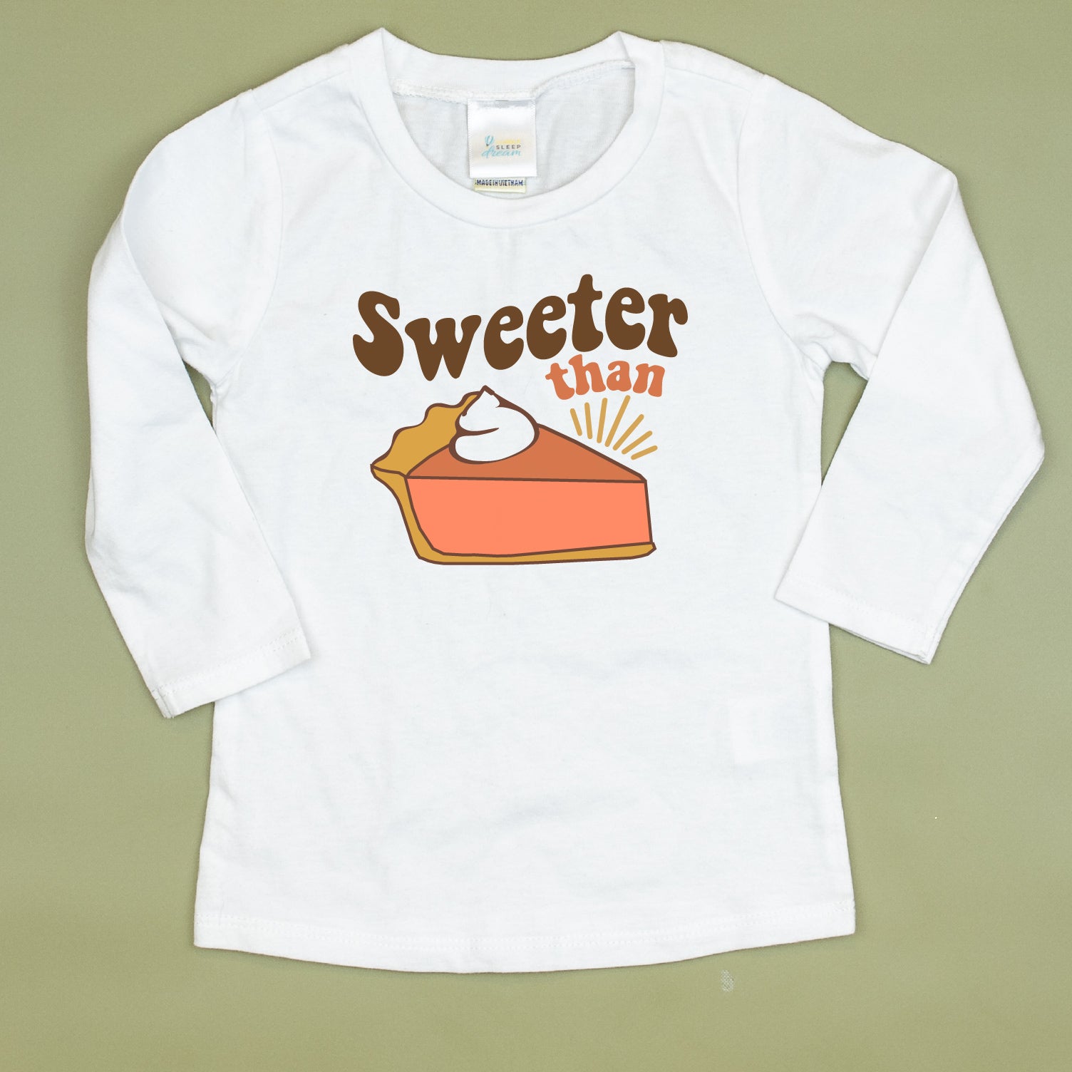Cuddle Sleep Dream All Pumpkin Pie Designs | Long Sleeve White Tshirt