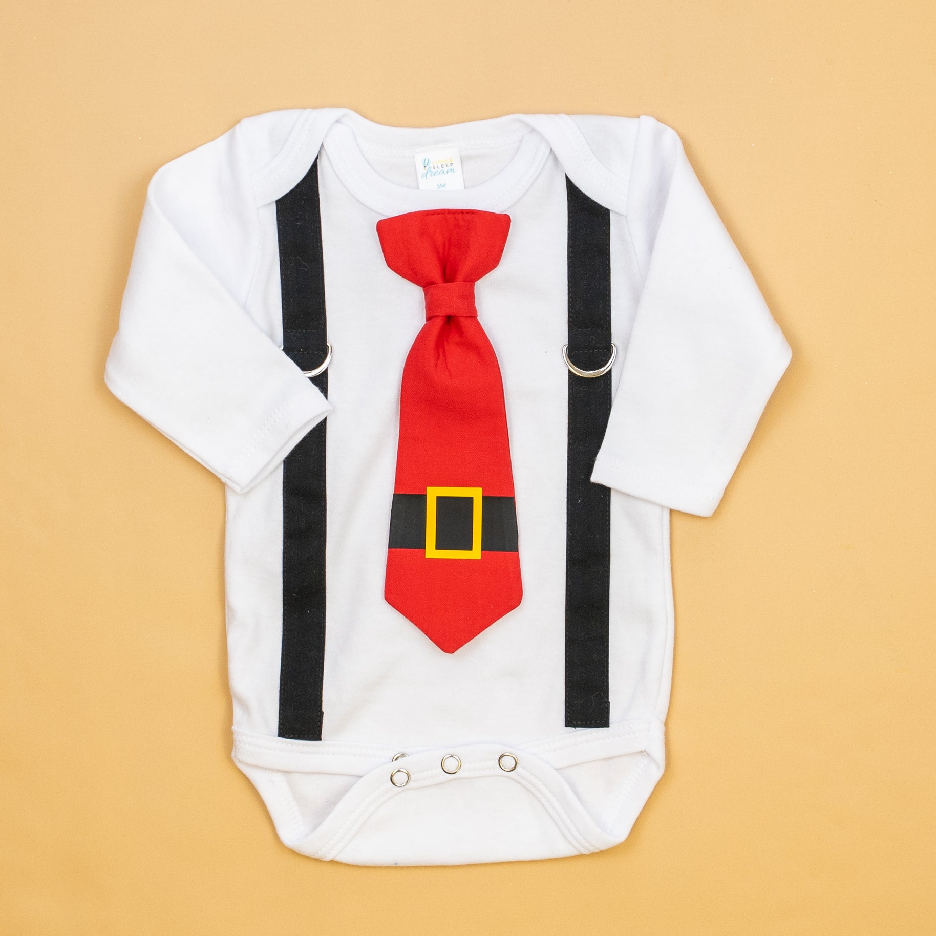 Cuddle Sleep Dream Oh Snap Black Suspenders | Santa Tie