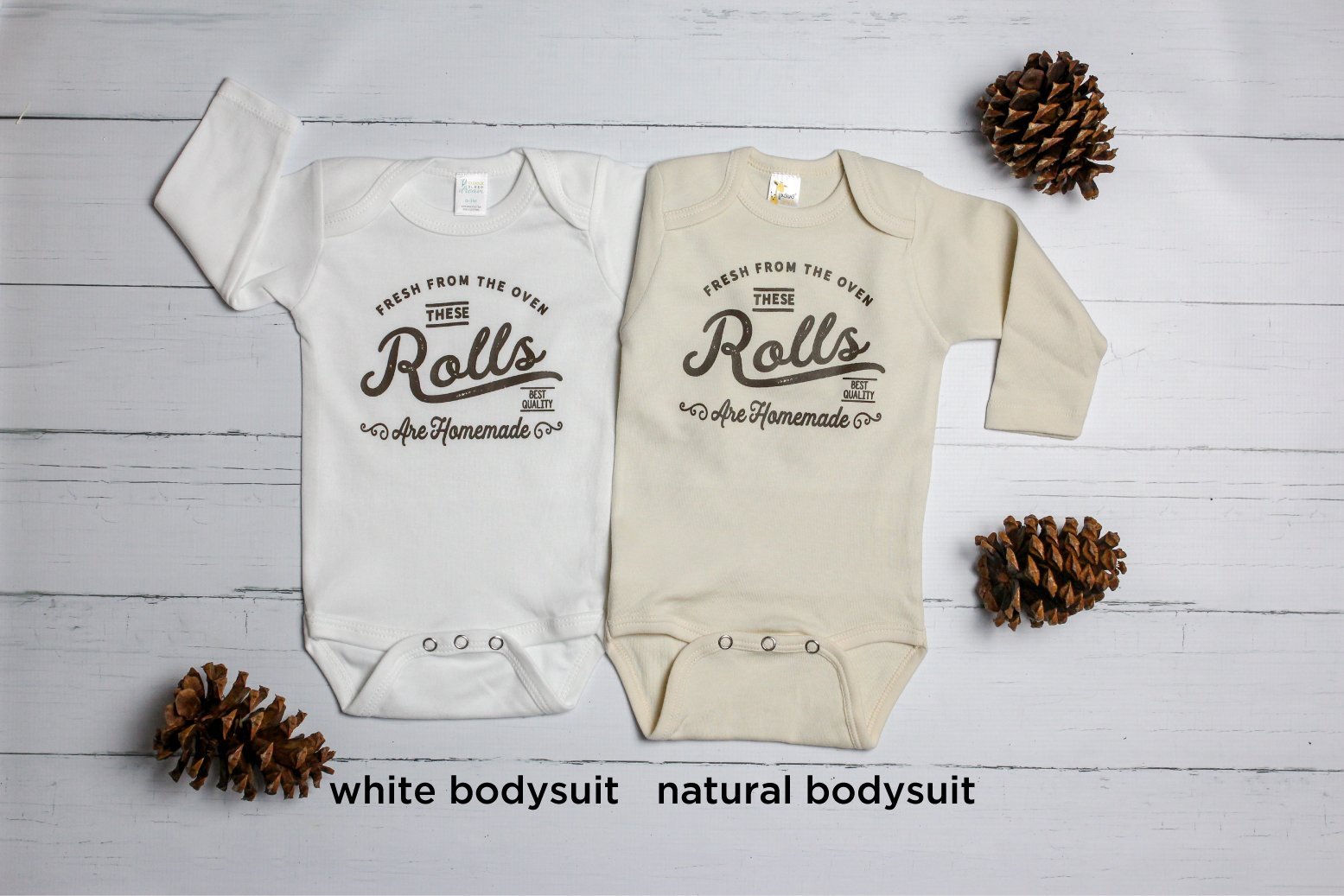Cuddle Sleep Dream Newborn | These Rolls are Homemade | White Bodysuit