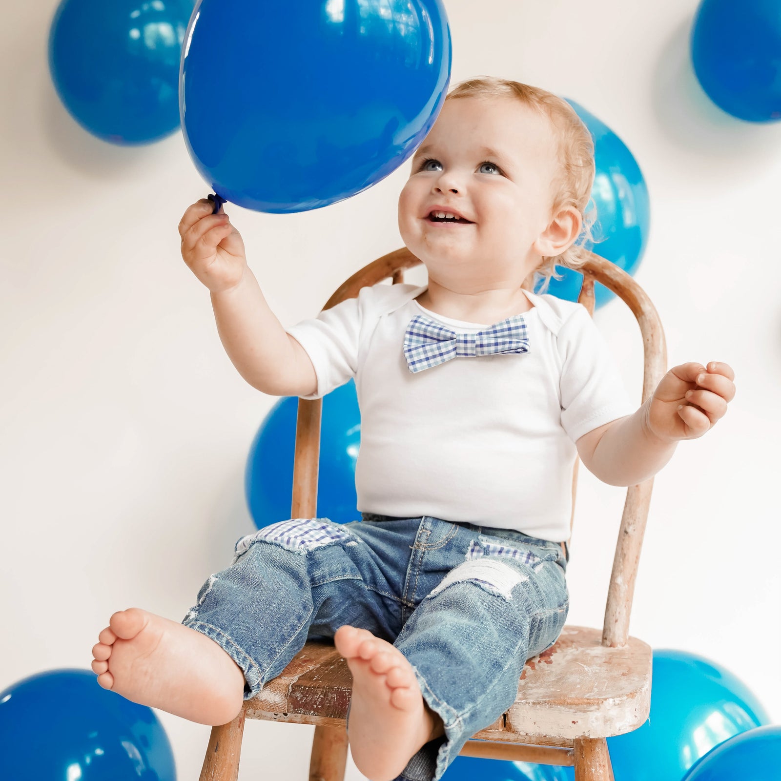 Blue 1st Birthday Outfits
