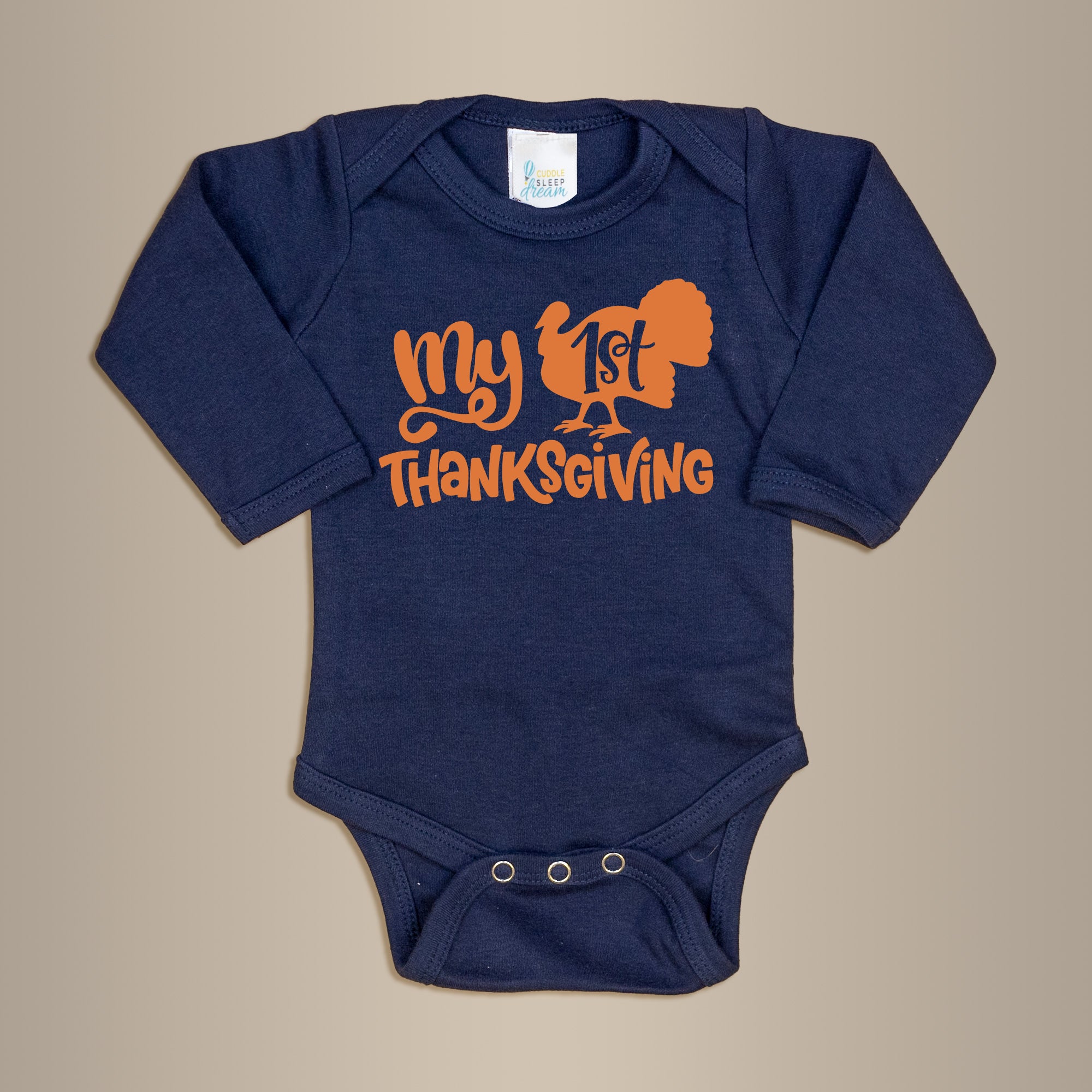 My 1st Thanksgiving | Navy Onesie