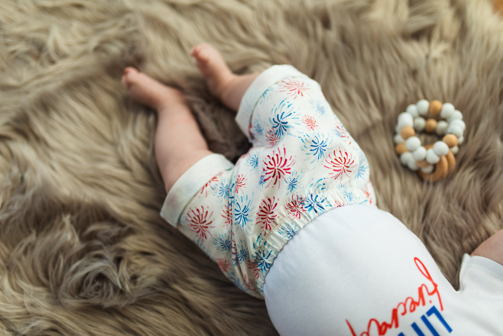 Cuddle Sleep Dream Rolled Hem Shorts Firework Rolled Hem Shorts