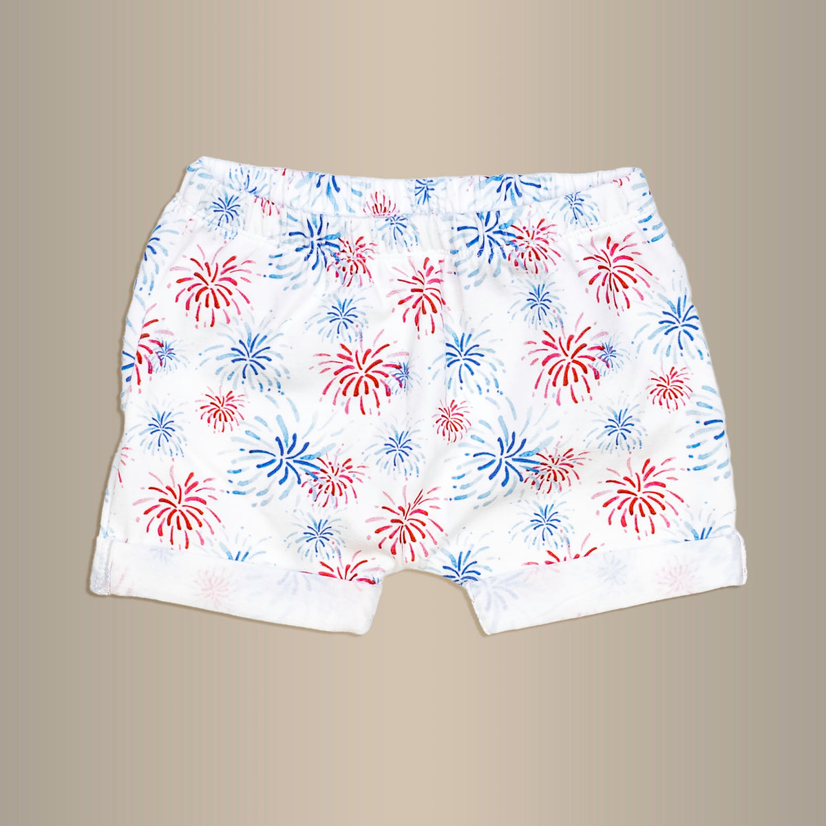 Cuddle Sleep Dream Shorts Firework Rolled Hem Shorts
