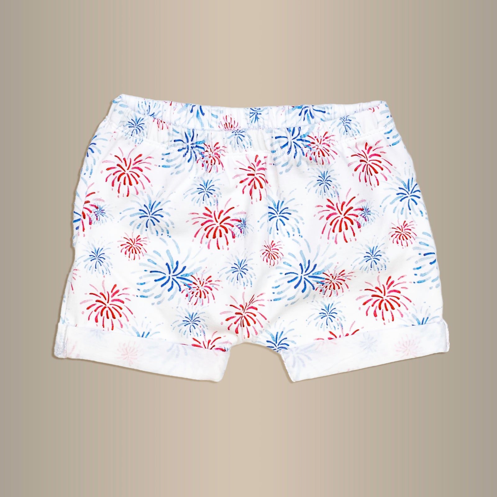 Cuddle Sleep Dream Shorts Firework Rolled Hem Shorts