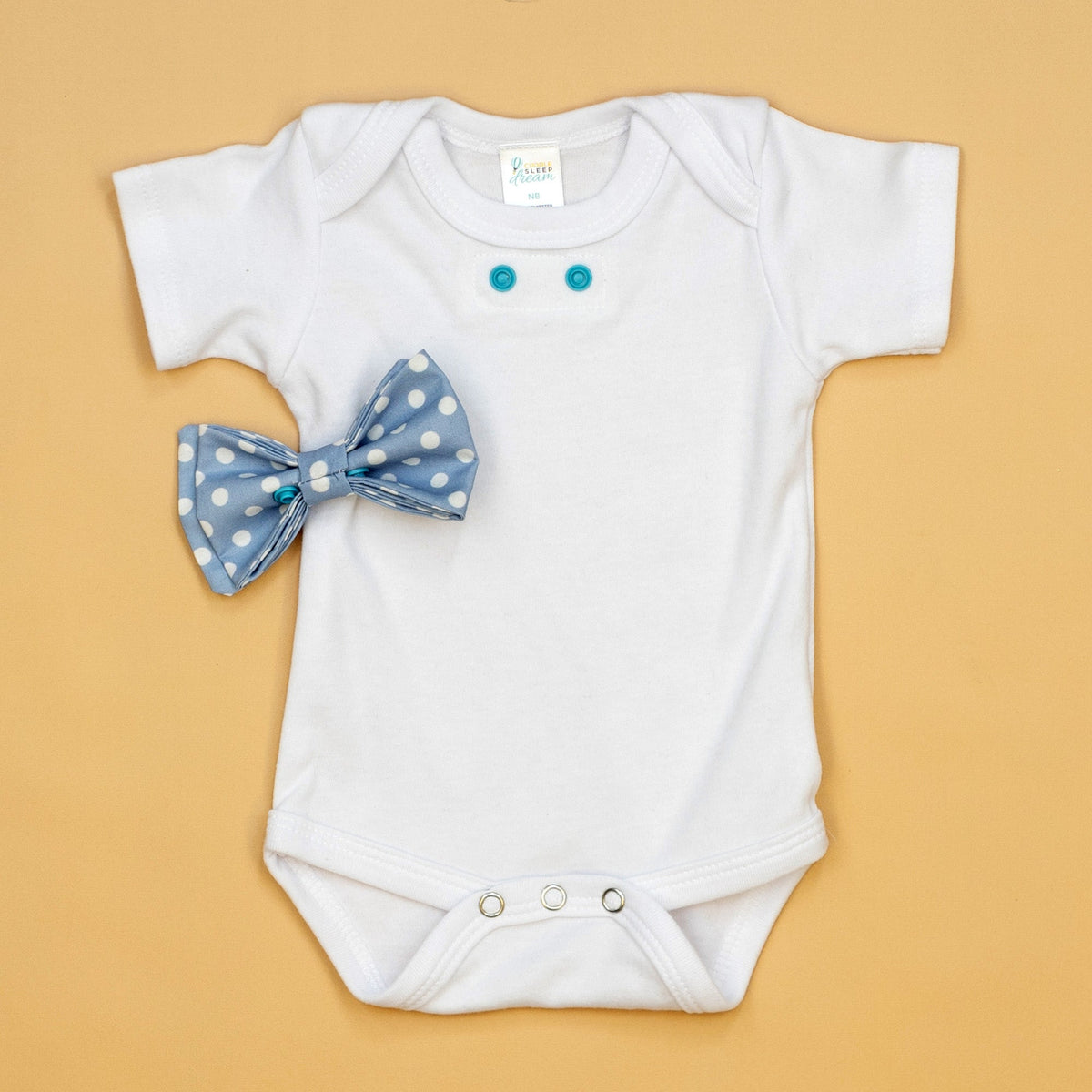 Cuddle Sleep Dream Bowtie Bodysuit Cloud Dot Bowtie Bodysuit