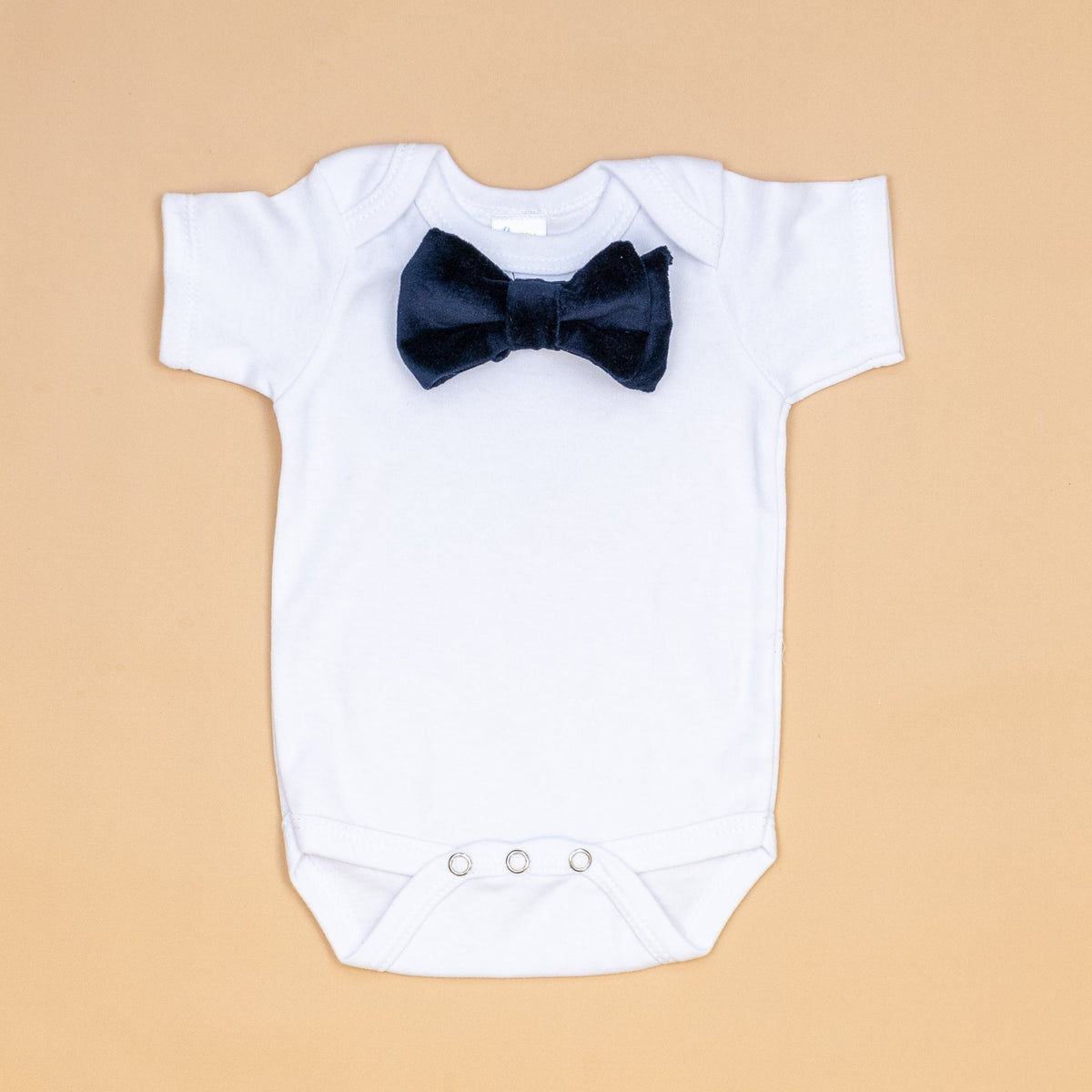Cuddle Sleep Dream Bowtie Bodysuit Dark Blue Velvet Bowtie Bodysuit
