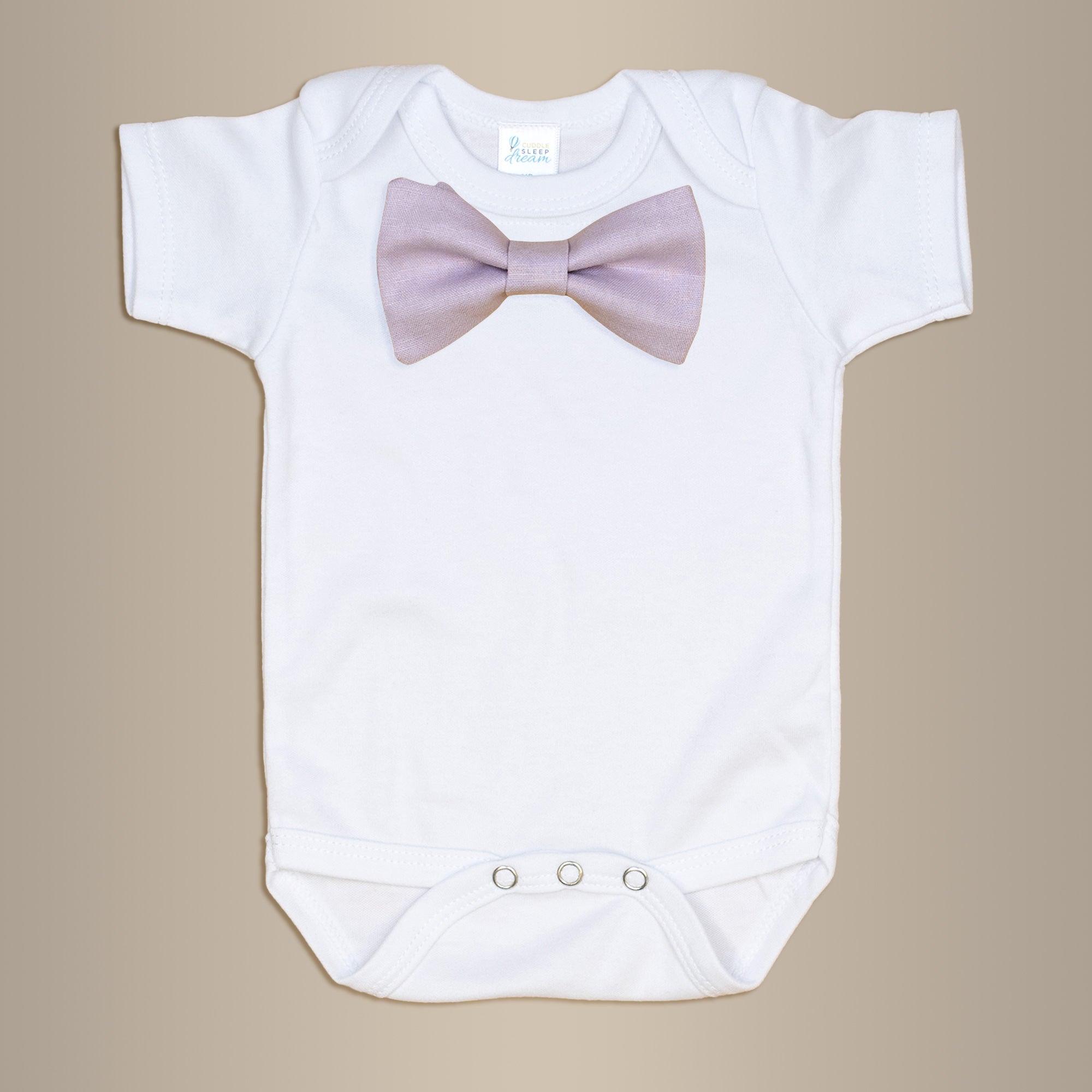 Cuddle Sleep Dream Bowtie Bodysuit Lavender Bowtie Bodysuit