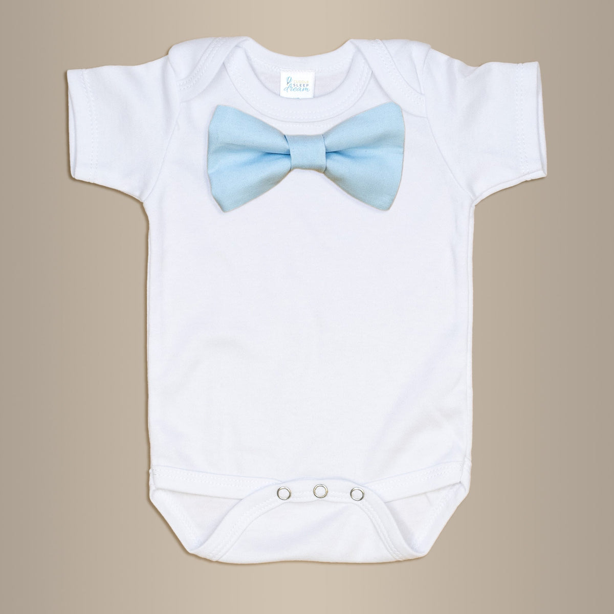 Cuddle Sleep Dream Bowtie Bodysuit Light Blue Bowtie Bodysuit