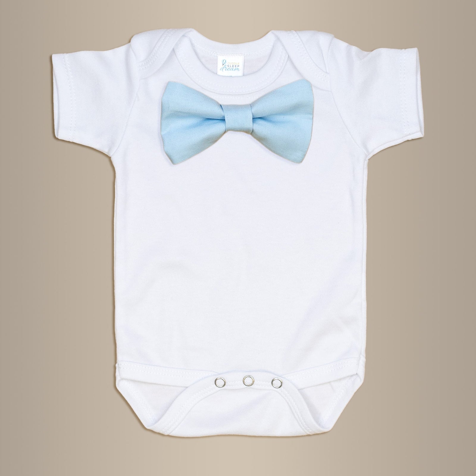 Cuddle Sleep Dream Bowtie Bodysuit Light Blue Bowtie Bodysuit