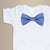 Cuddle Sleep Dream Bowtie Bodysuit Periwinkle Geometric Bowtie Bodysuit