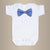 Cuddle Sleep Dream Bowtie Bodysuit Periwinkle Geometric Bowtie Bodysuit