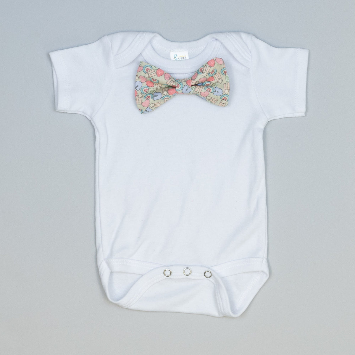 Cuddle Sleep Dream Bowtie Bodysuit St Pats Marshmallow Bowtie Bodysuit