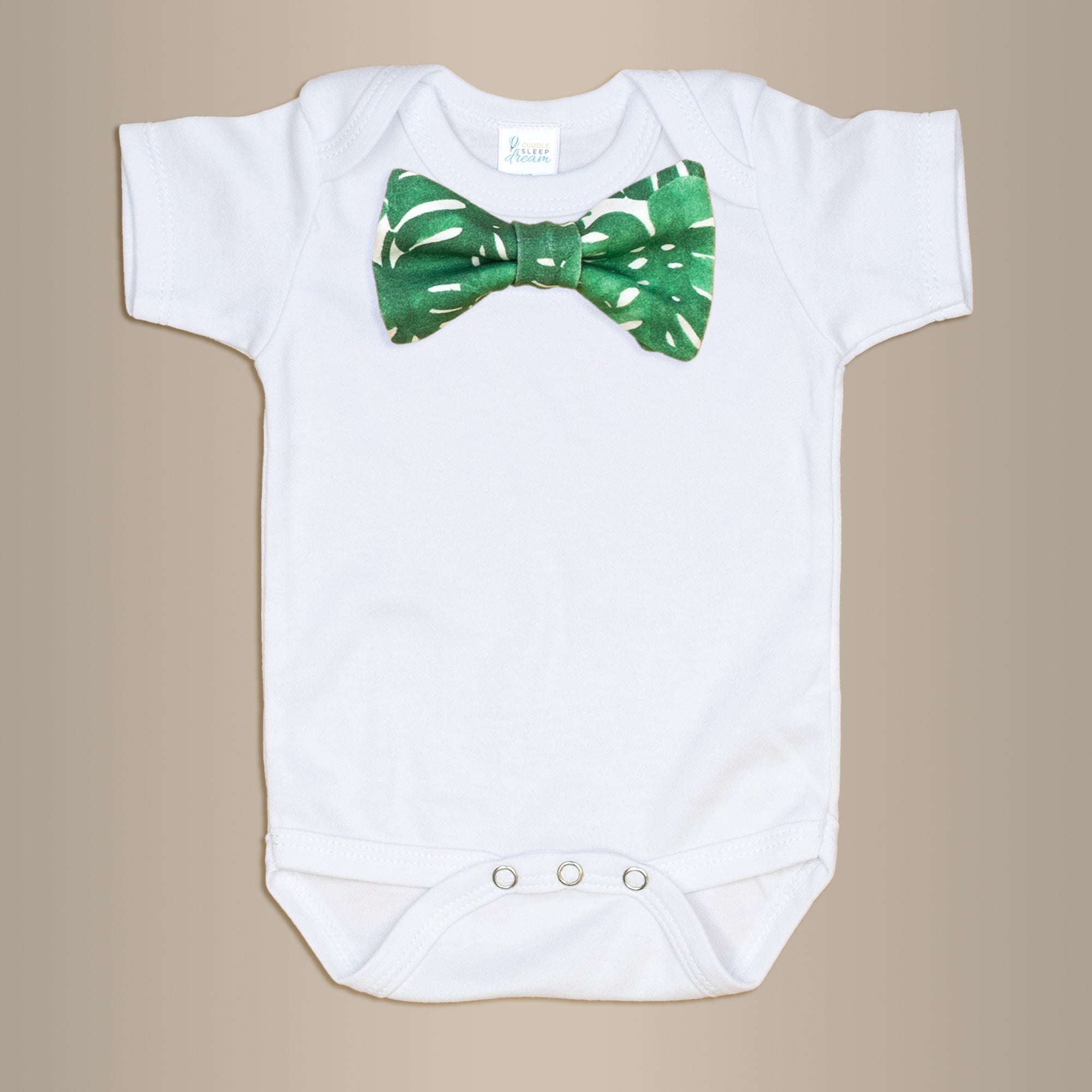 Cuddle Sleep Dream Bowtie Bodysuit Tropical Bowtie Bodysuit