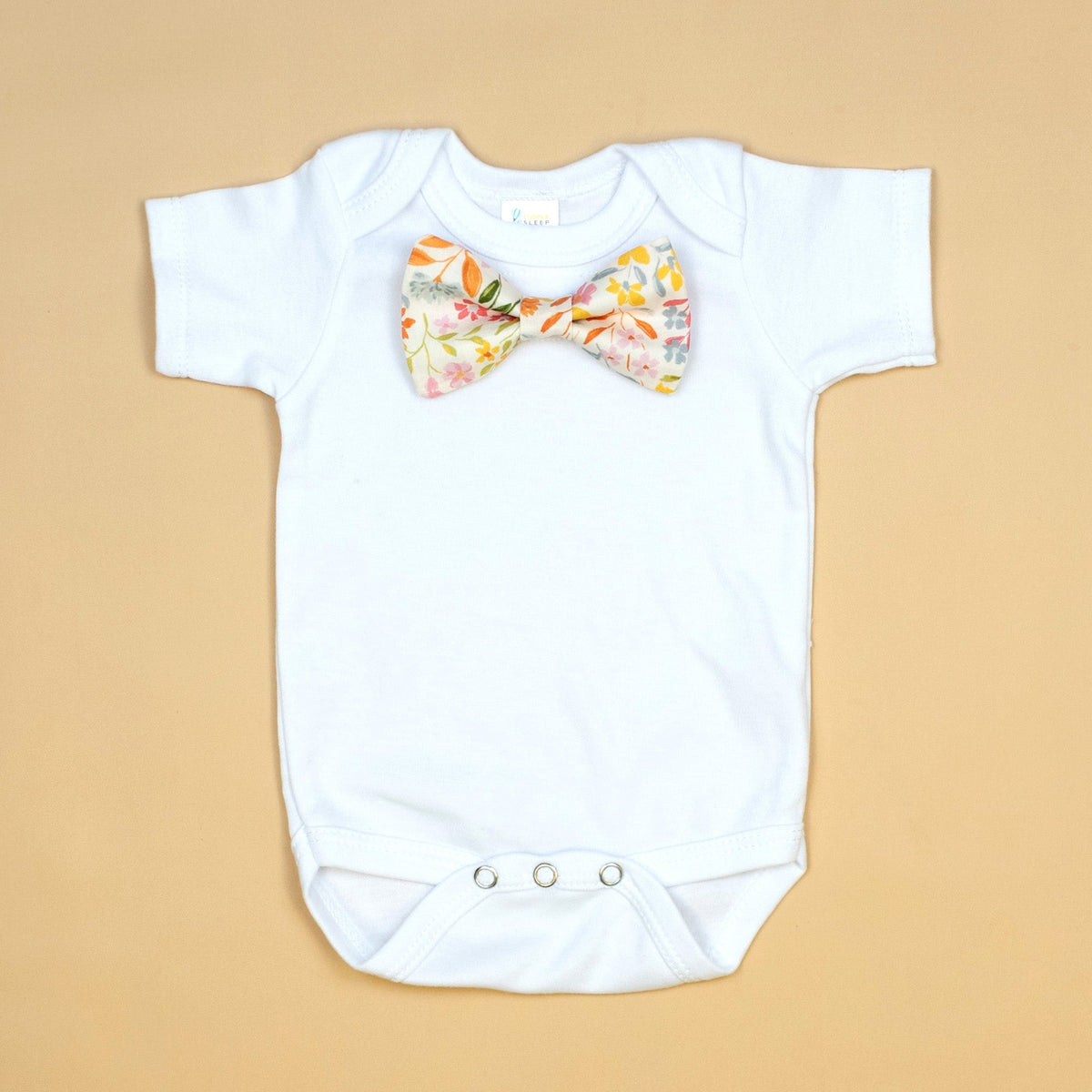 Cuddle Sleep Dream Bowtie Bodysuit Wildflower Bowtie Bodysuit