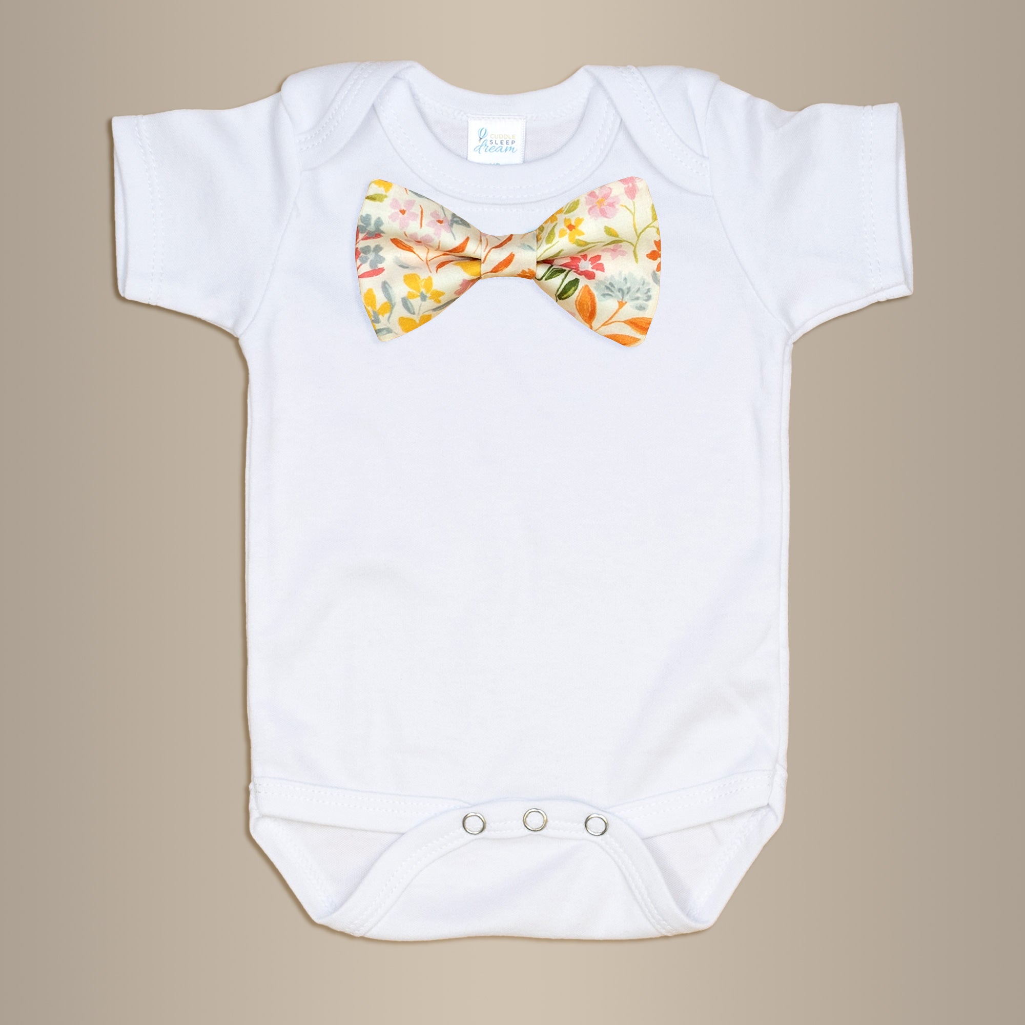 Cuddle Sleep Dream Bowtie Bodysuit Wildflower Bowtie Bodysuit