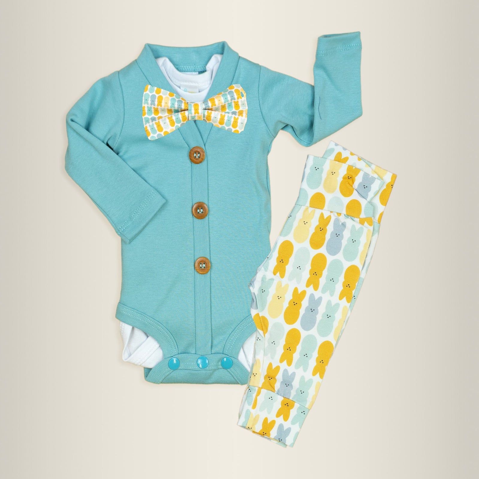 Cuddle Sleep Dream Bundles Cardisuit Bundle | Marshmallow Bunny in Robin's Egg