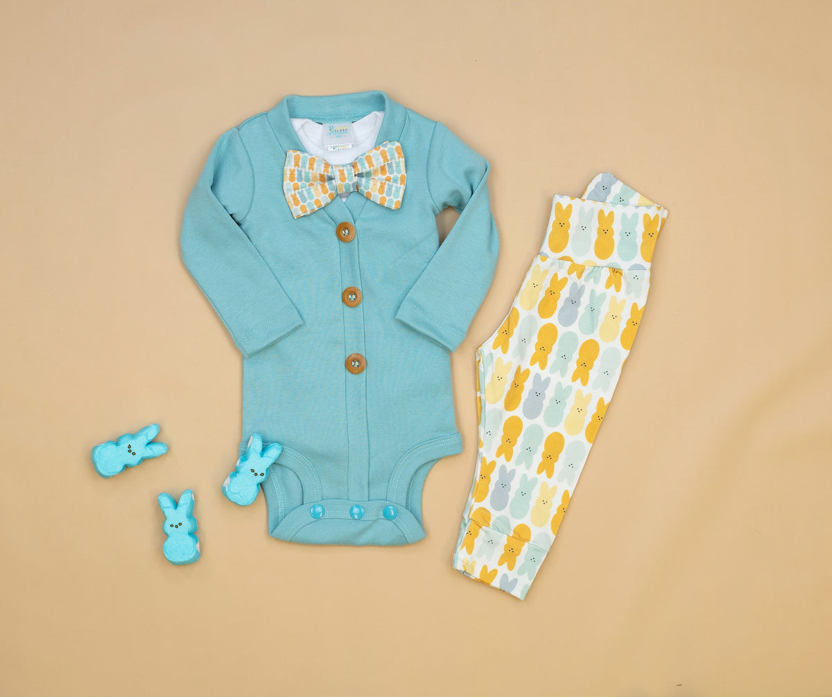 Cuddle Sleep Dream Bundles Cardisuit Bundle | Marshmallow Bunny in Robin&#39;s Egg