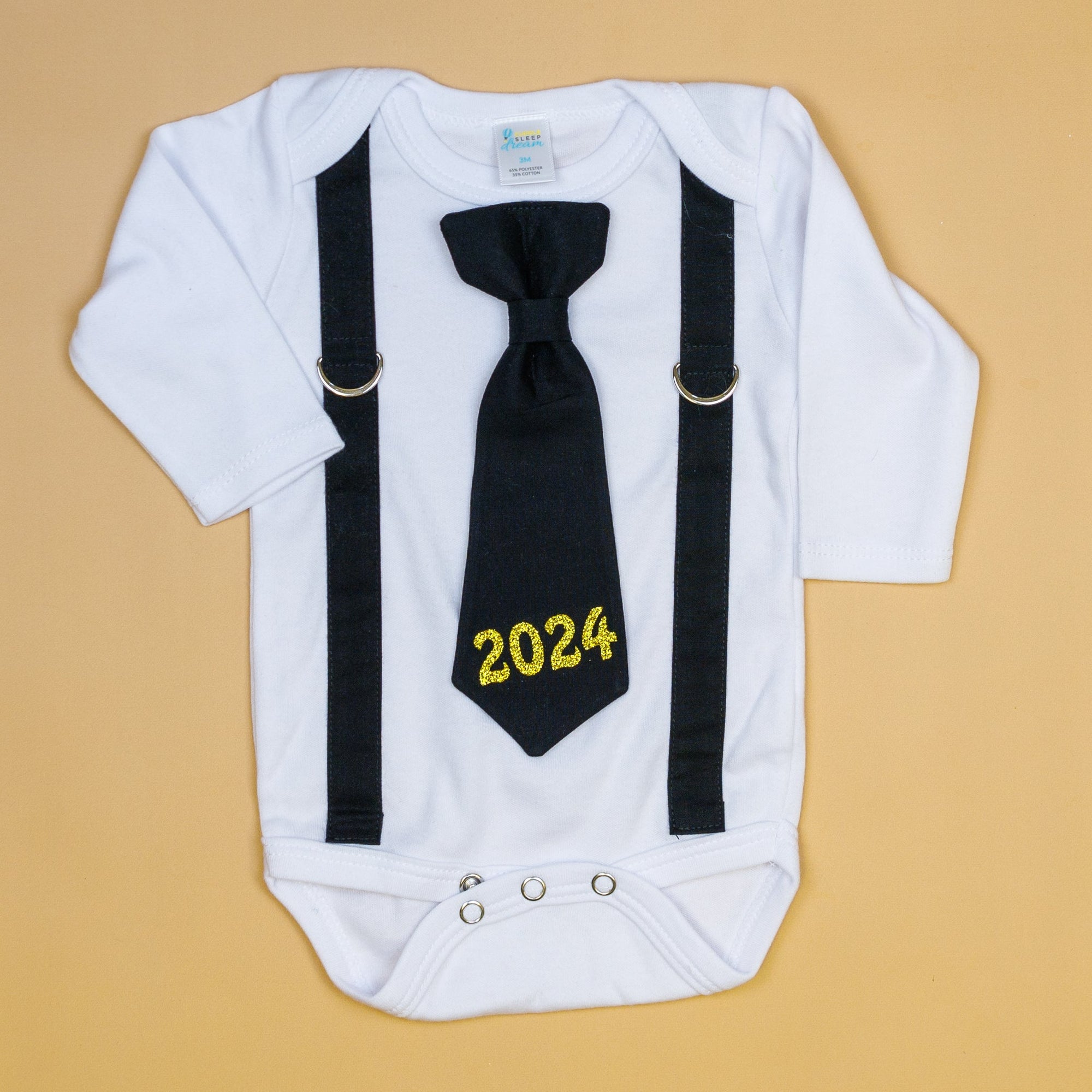 Cuddle Sleep Dream Oh Snap Black Suspenders | 2024 New Years Tie