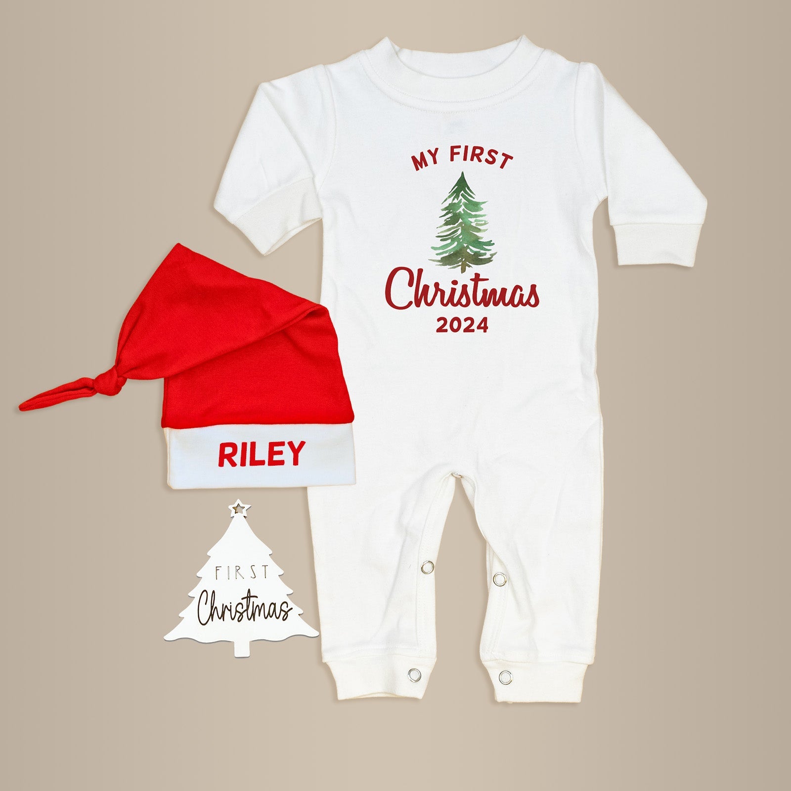 Cuddle Sleep Dream Romper Baby's 1st Christmas | Gift Bundle