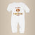 Cuddle Sleep Dream Romper Newborn Baby's 1st Thanksgiving | White Long Romper