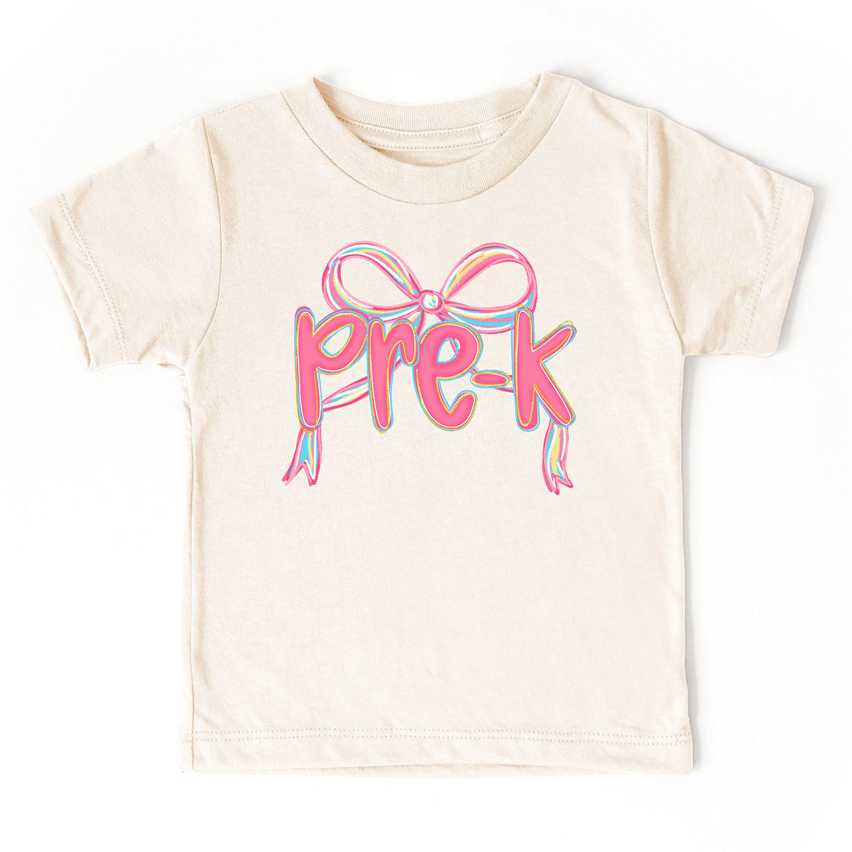 Cuddle Sleep Dream Graphic Tee 3t Short Sleeve / Pre-K Back to School Bows | Natural Tshirt