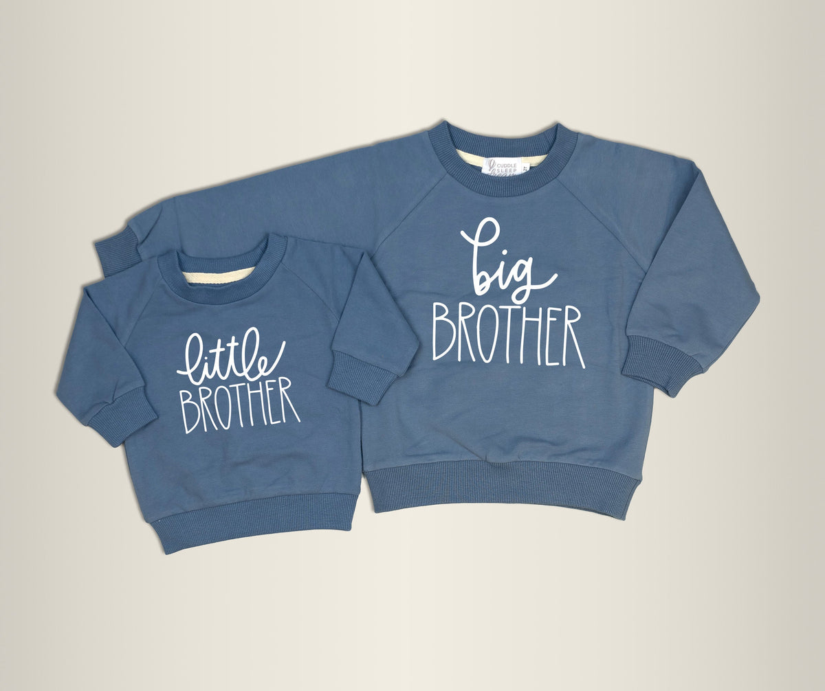Cuddle Sleep Dream Graphic Tee Big Brother | Slate Blue Sweatshirt