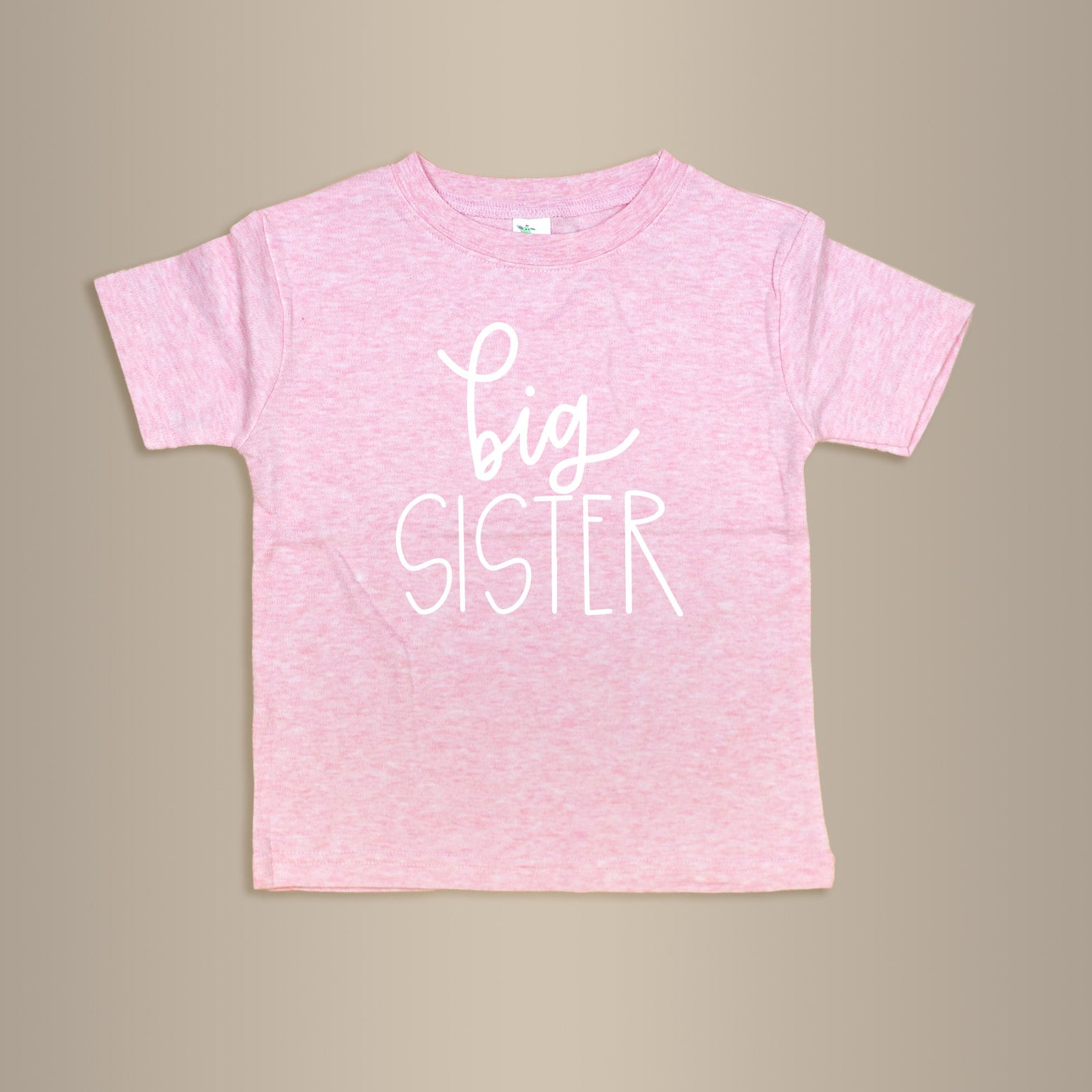 Cuddle Sleep Dream Big Sister | Heathered Cotton Candy Tshirt