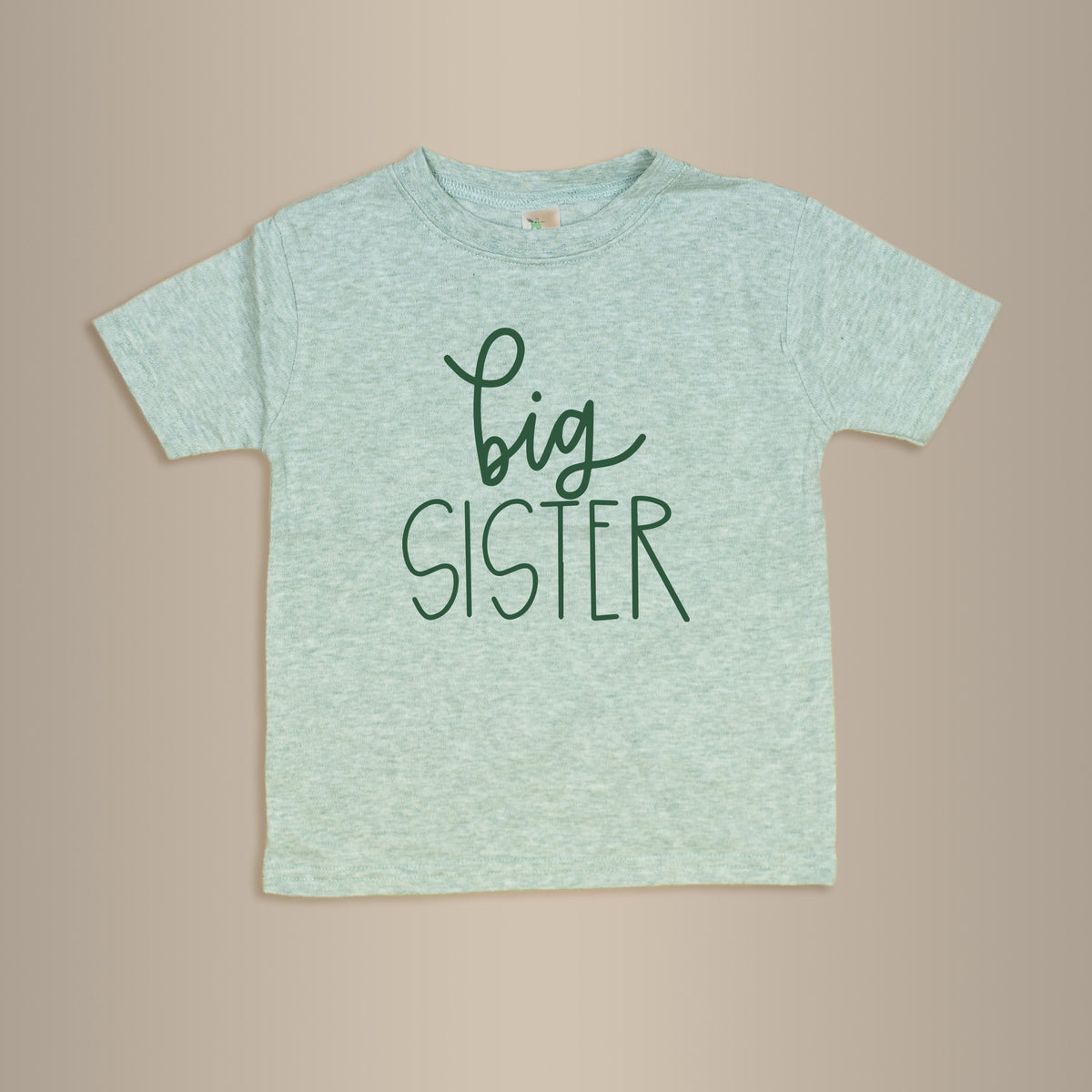 Cuddle Sleep Dream Big Sister | Heathered Sage Tshirt