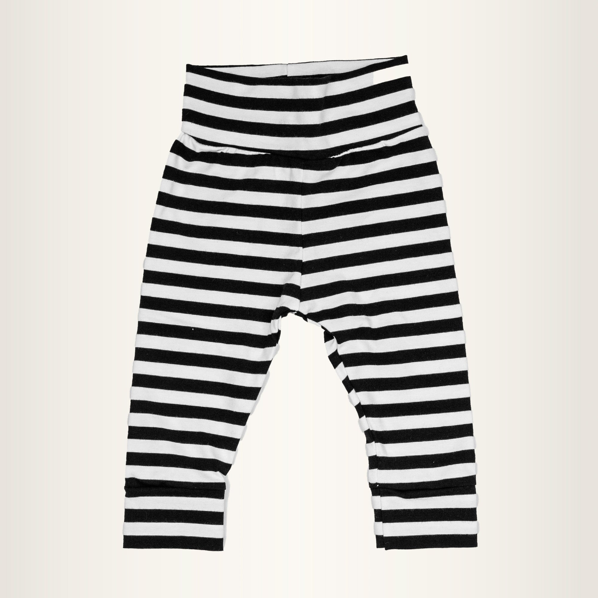 Cuddle Sleep Dream Leggings Black/White Stripe Leggings