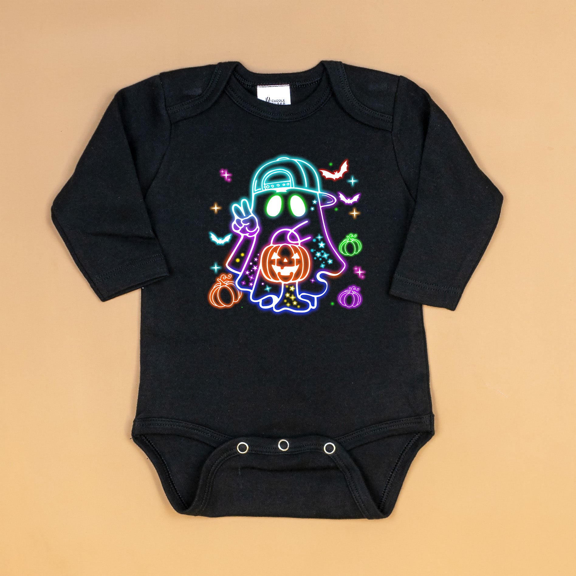 Boy Neon Ghost | Black Bodysuit