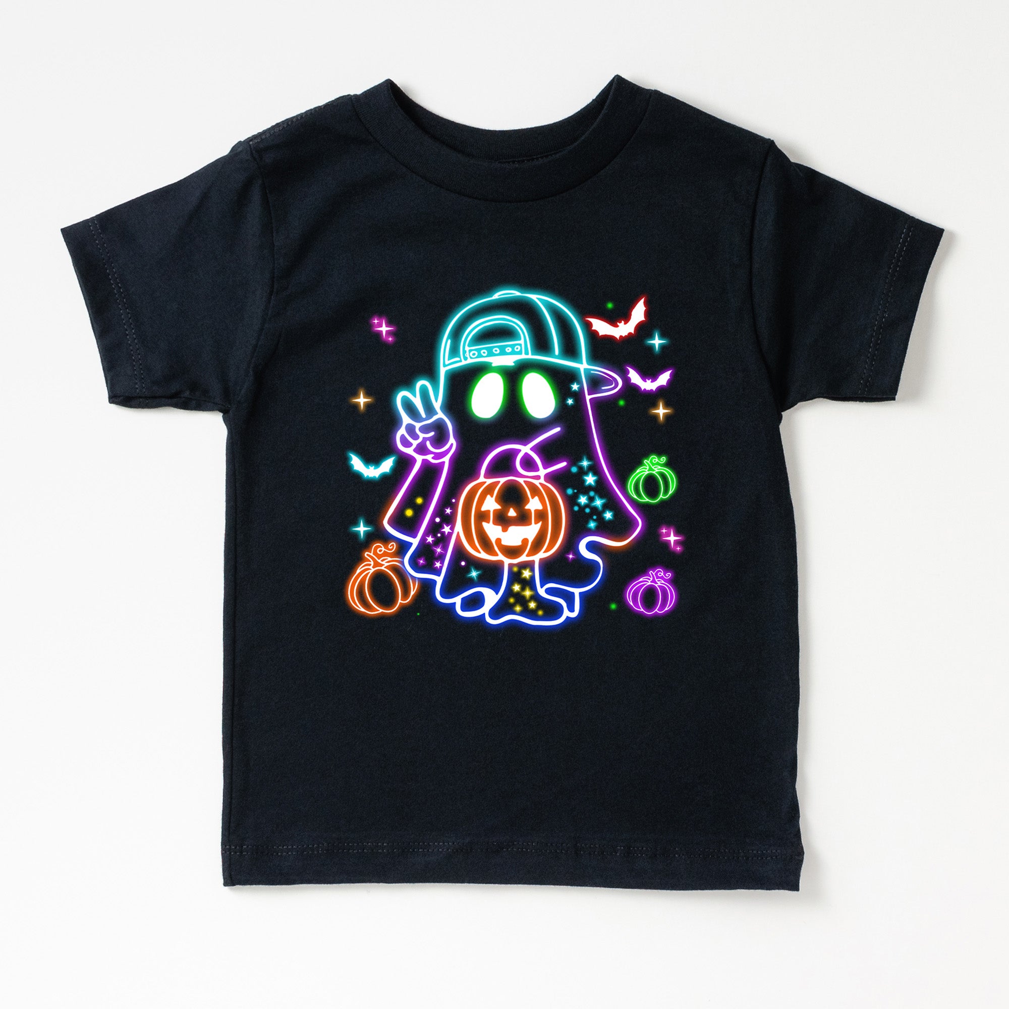 Boy Neon Ghost | Black Tshirt