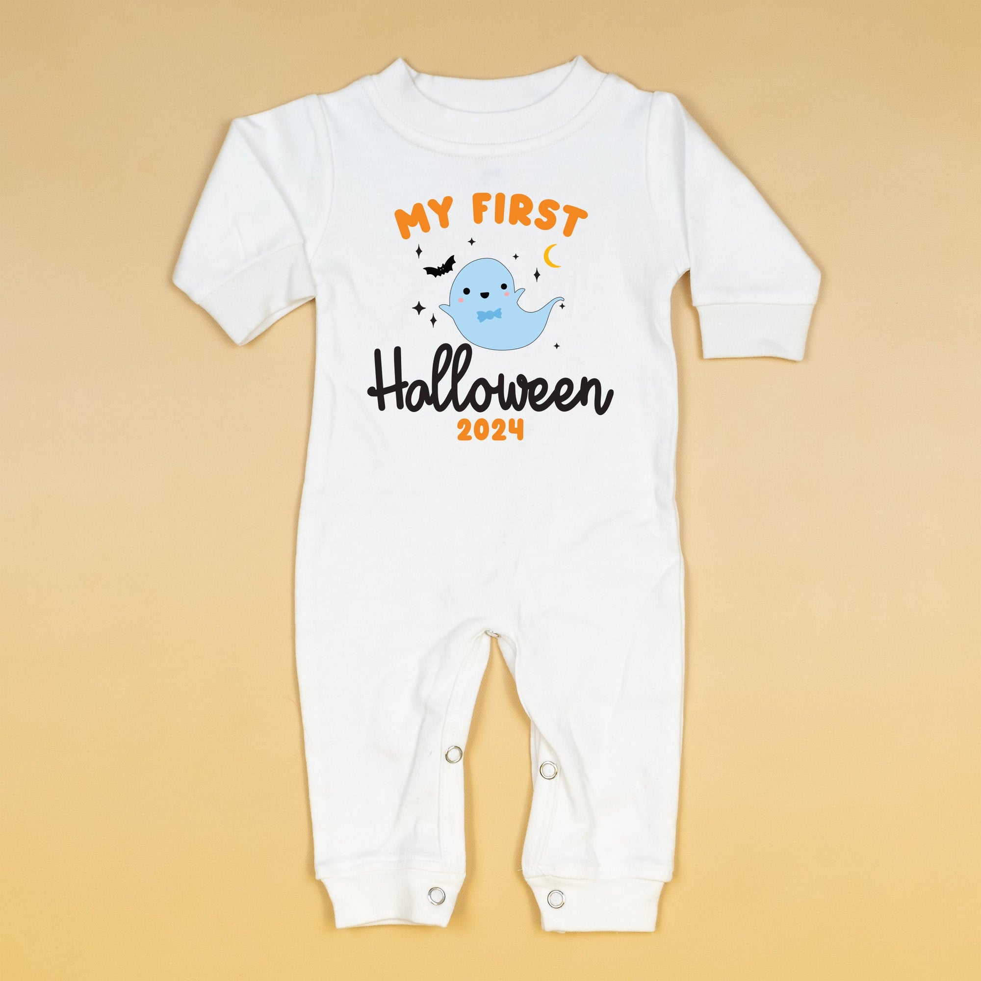 Cuddle Sleep Dream Boy Ghost 1st Halloween | White Long Romper