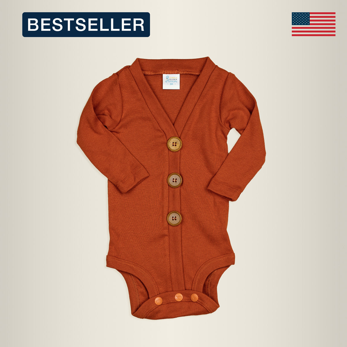 Cuddle Sleep Dream Cardisuit Burnt Orange Cardisuit