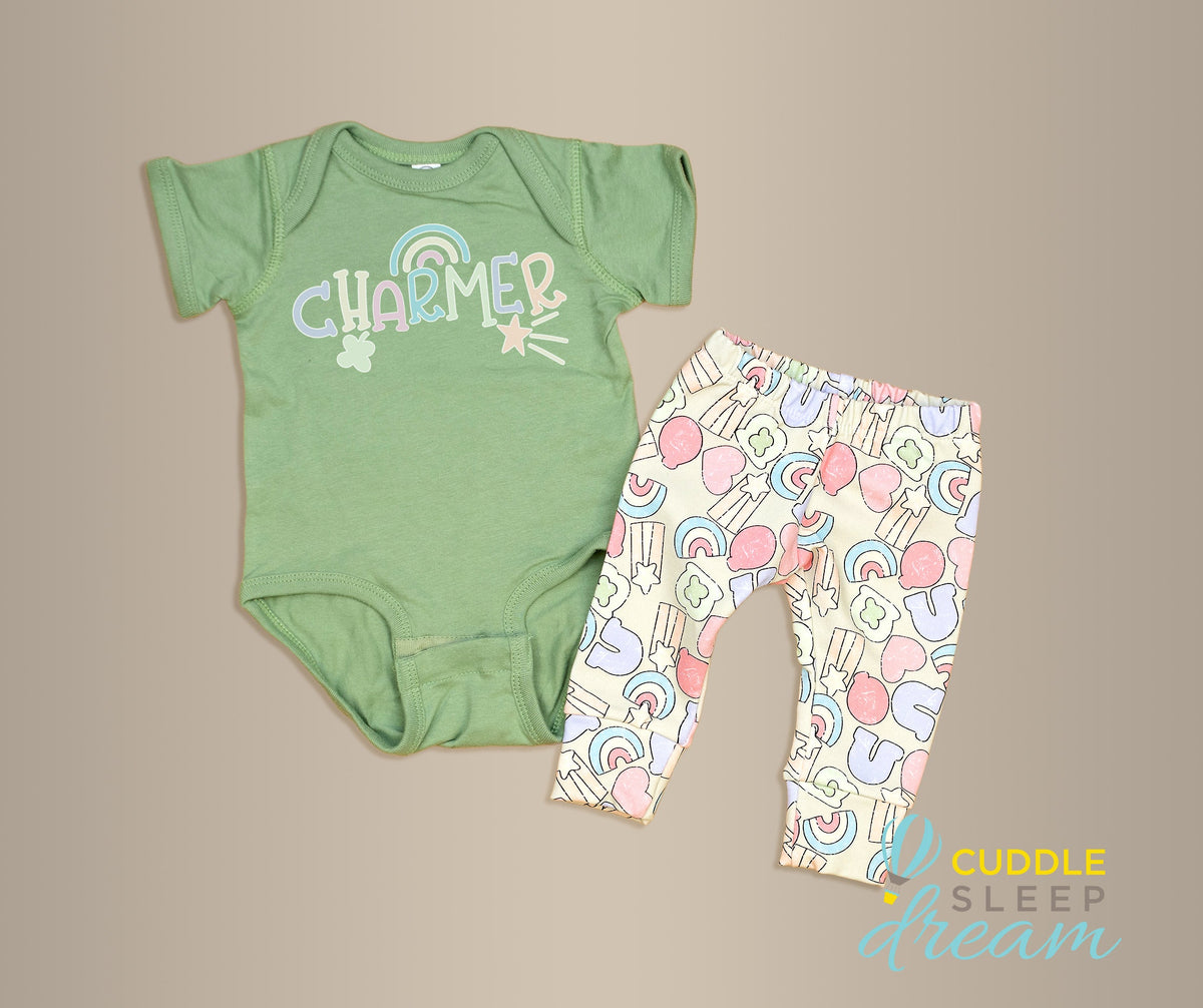 Cuddle Sleep Dream Charmer | Sage Bodysuit