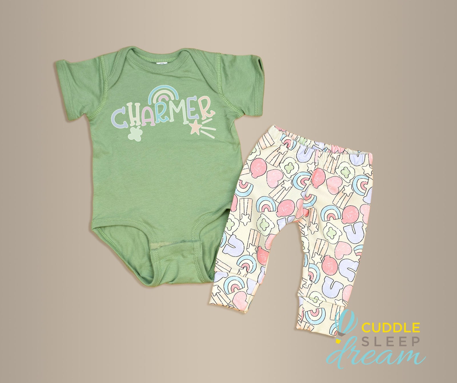 Cuddle Sleep Dream Charmer | Sage Bodysuit