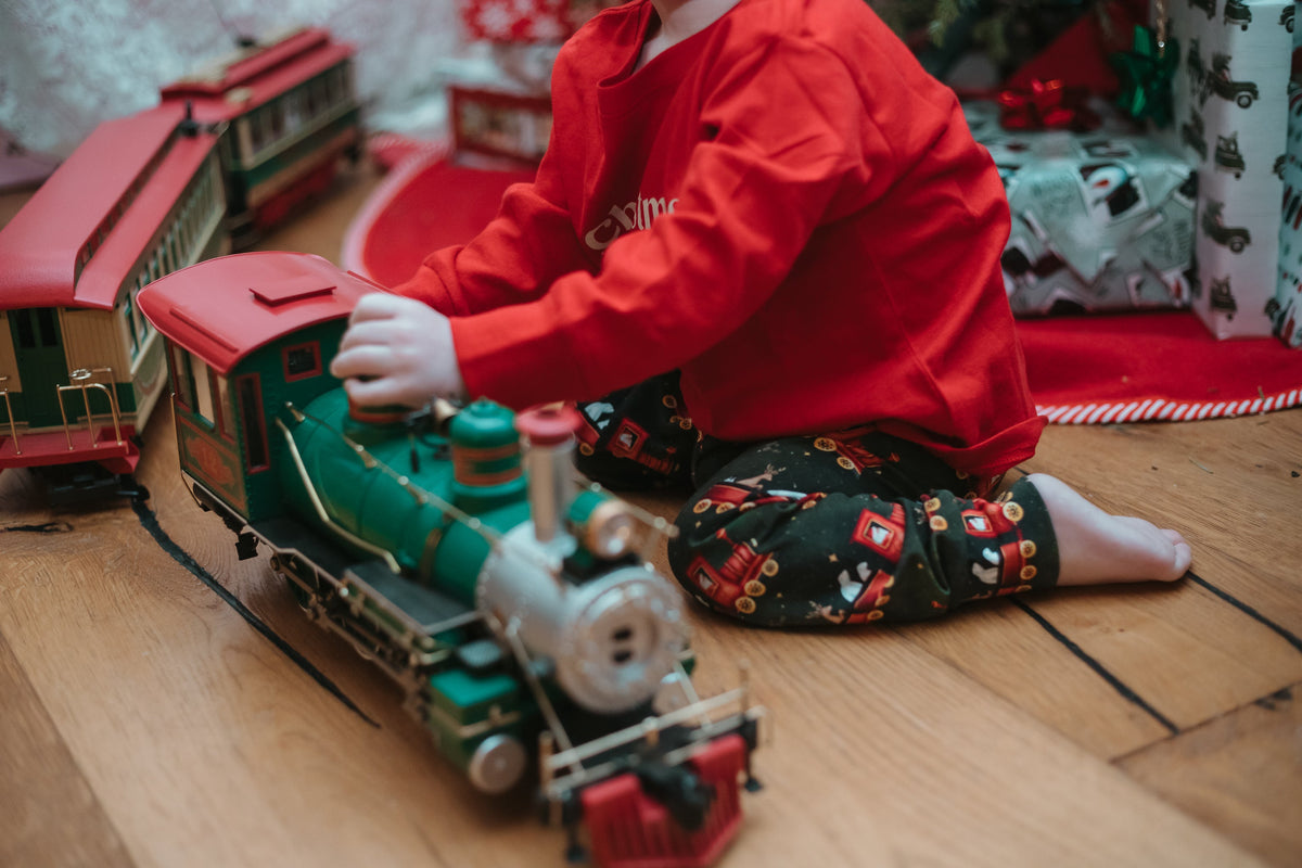 Cuddle Sleep Dream Leggings Christmas Train | Leggings