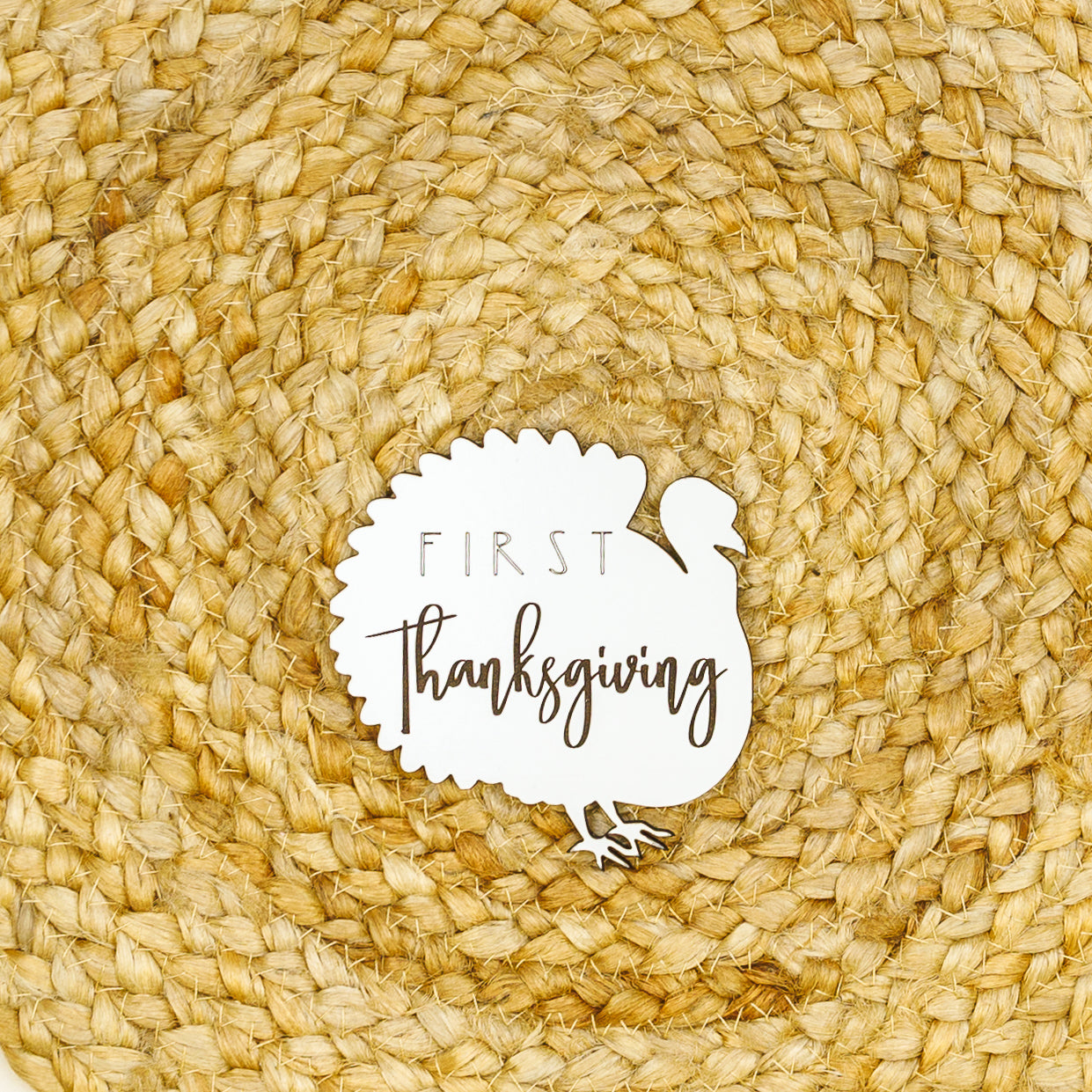 Claire and Bella gift First Thanksgiving Milestone Sign | Turkey