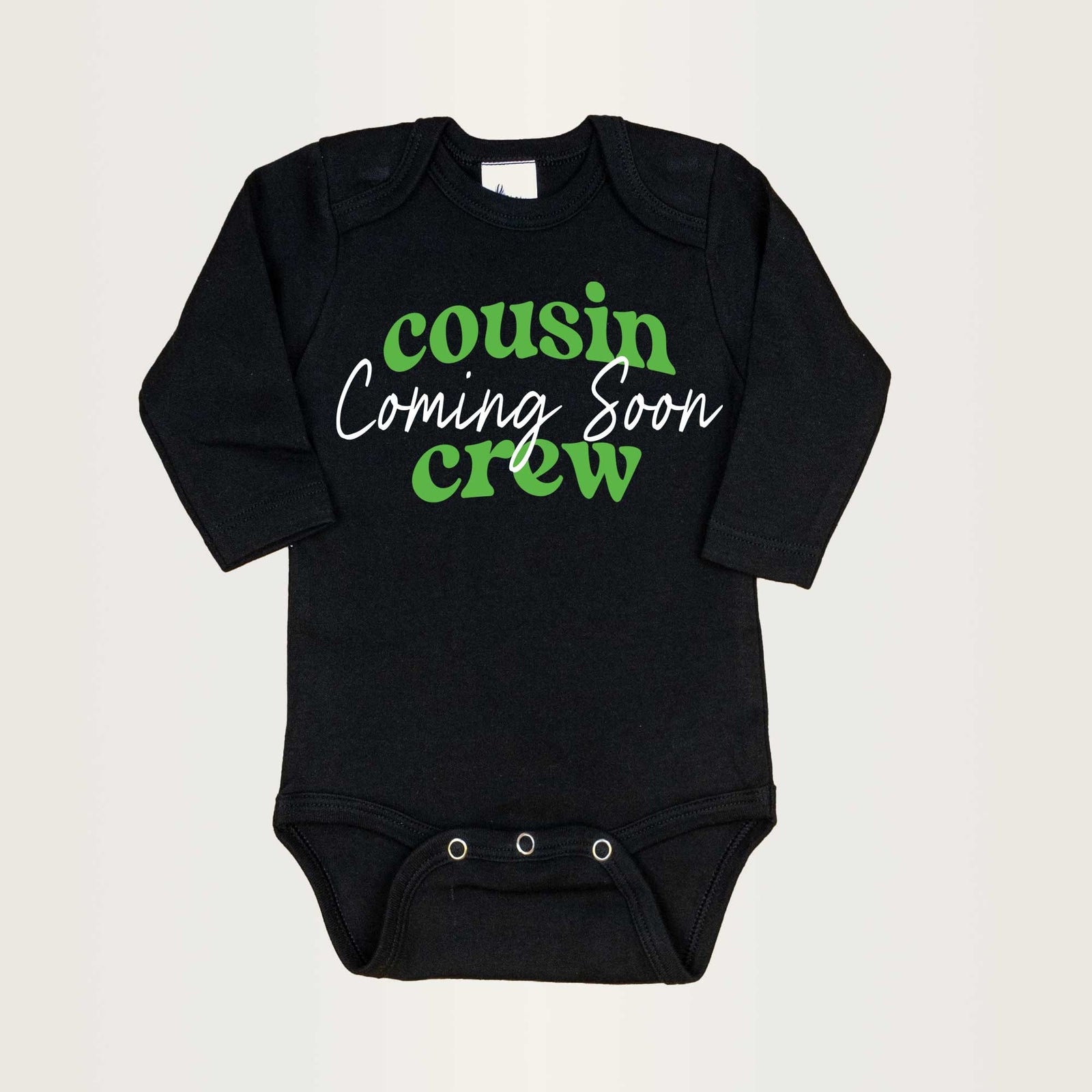 Cuddle Sleep Dream Cousin Crew | Black Bodysuit