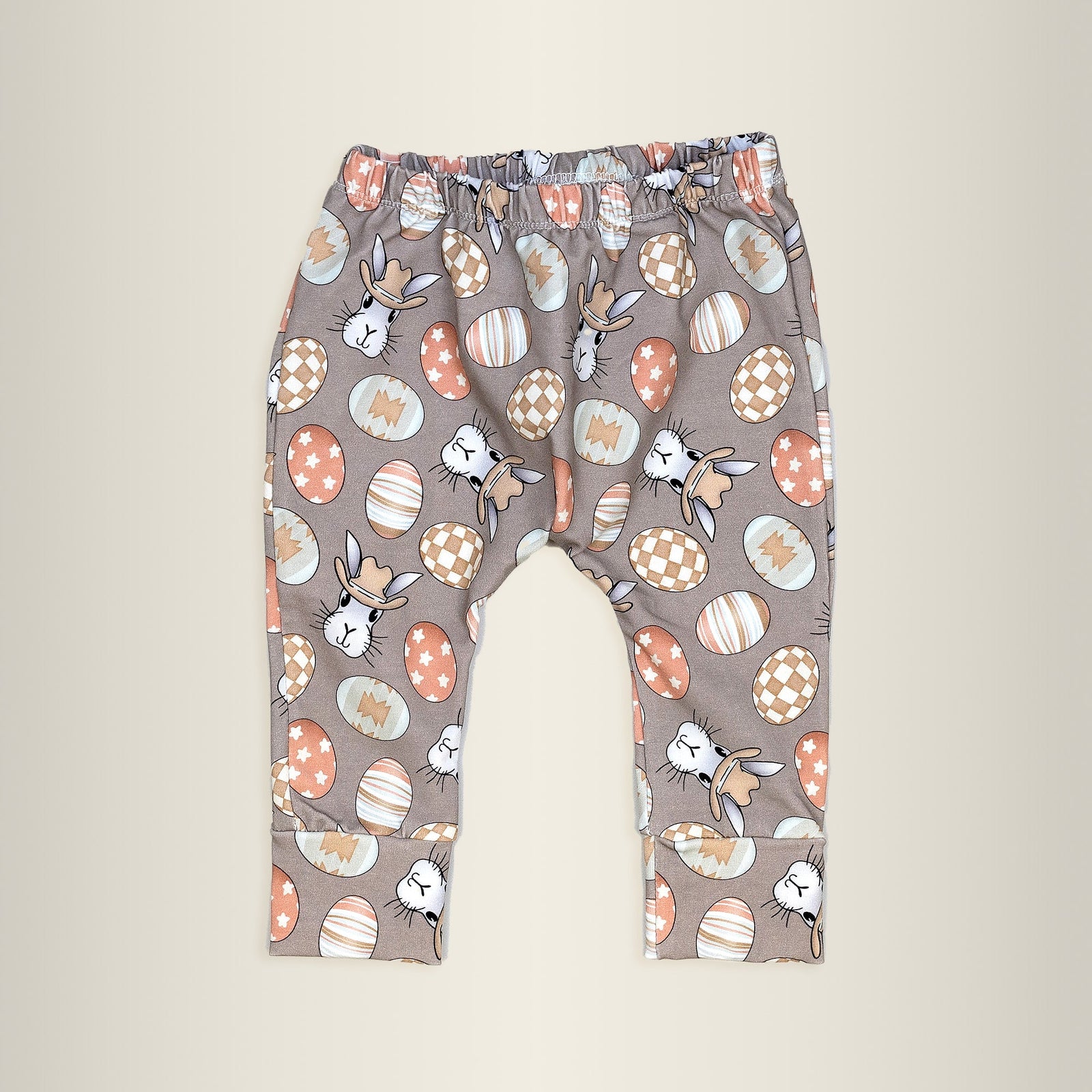 Cuddle Sleep Dream Slim Joggers Cowboy Bunnies | Easter Western Style Gusset Pants