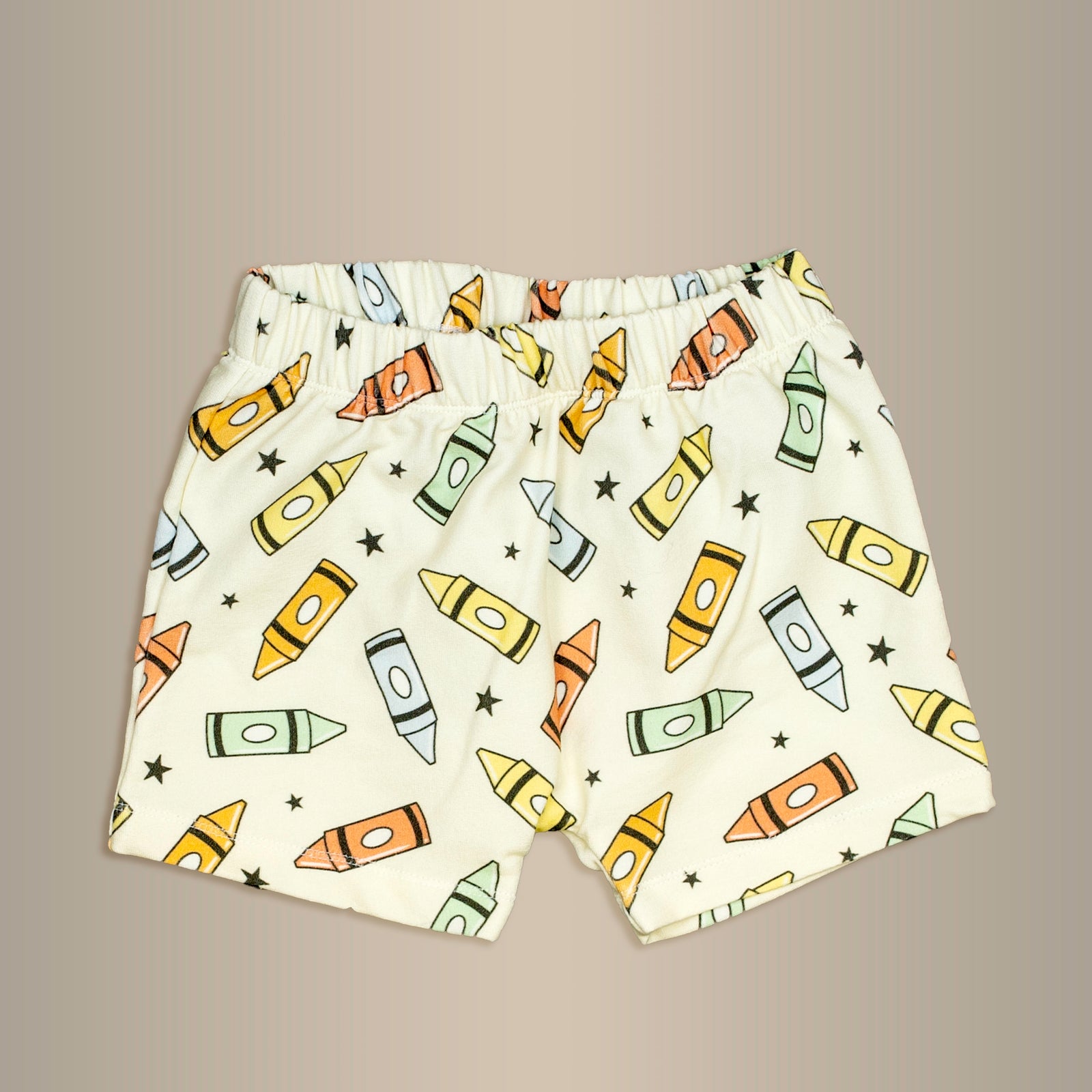 Cuddle Sleep Dream Shorts Crayons | French Terry Play Shorts