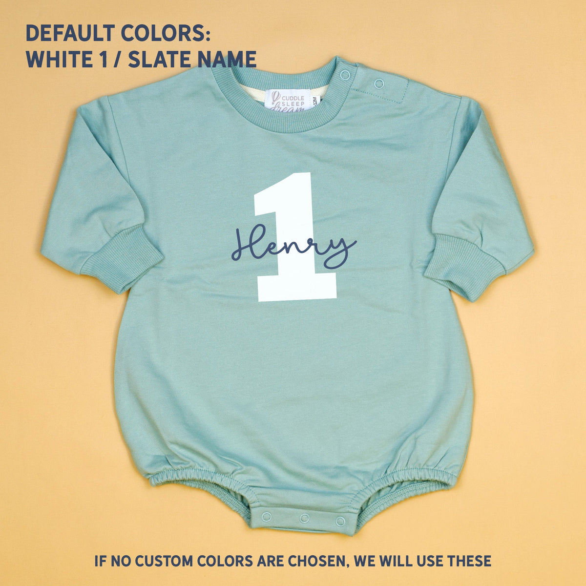 Cuddle Sleep Dream 1st Birthday | Winter Sweatshirt Romper