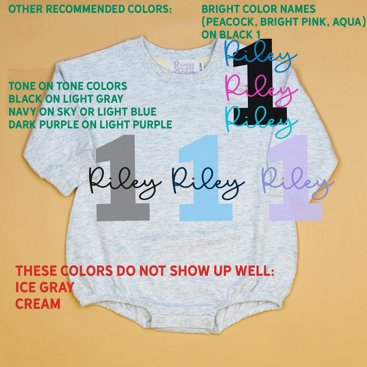 Cuddle Sleep Dream 1st Birthday | Winter Sweatshirt Romper