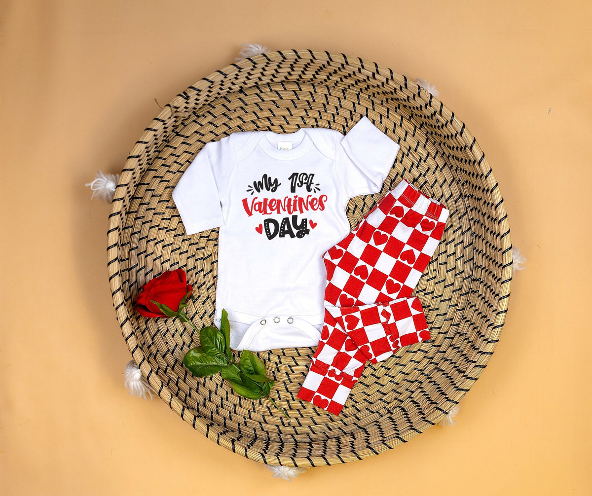 Cuddle Sleep Dream 1st Valentine&#39;s Day - White Onesie