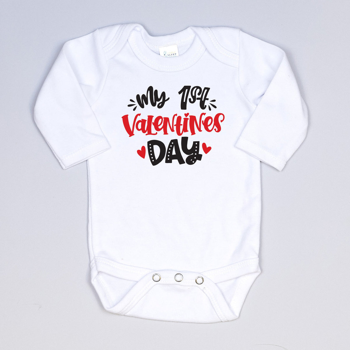 Cuddle Sleep Dream 1st Valentine&#39;s Day - White Onesie