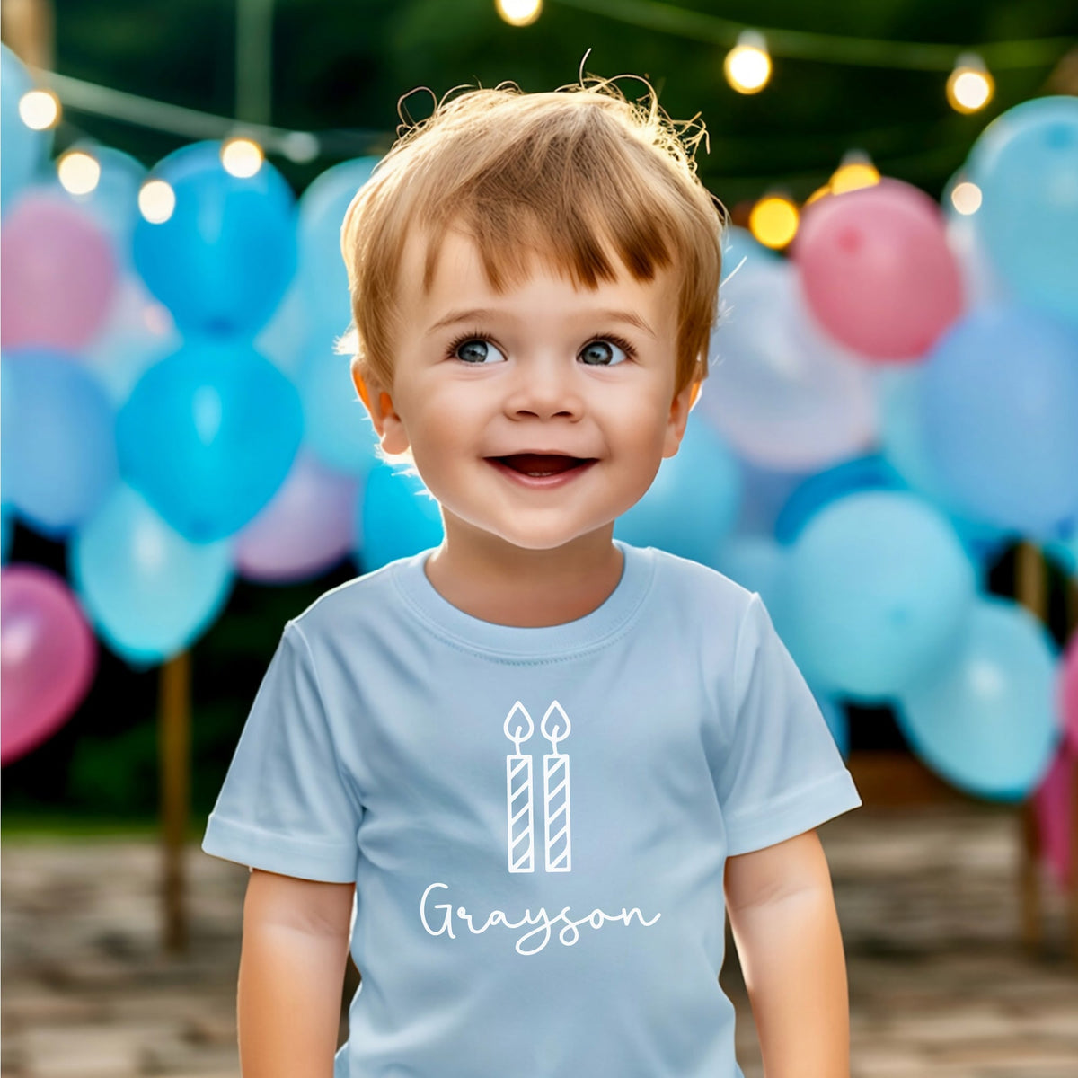 Cuddle Sleep Dream Baby &amp; Toddler Tops 2 Candles | 2nd Birthday Shirt
