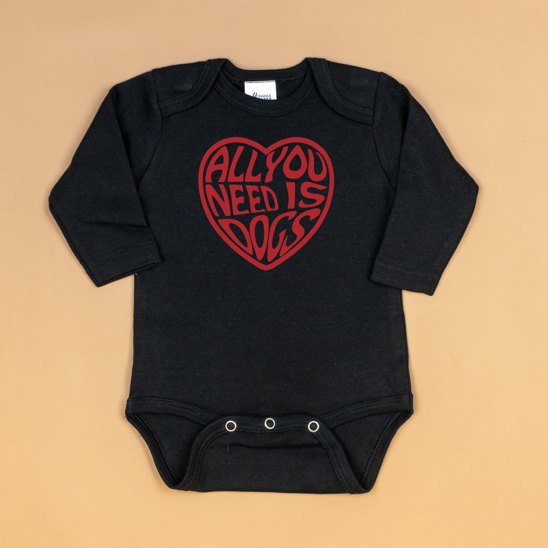 All You Need is Dogs | Black Bodysuit